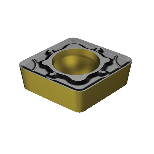 Sandvik Coromant 7080749 CoroTurn® 107 Turning Insert, ANSI Code: CCMT 2(1.5)2-WM 4335, CCMT Insert, Material Grade: P, 2(1.5)2 Insert, Diamond Shape, 06 Seat, Positive Rake, Neutral Cutting, For Use On Steel, Carbide, Manufacturer's Grade: 4335