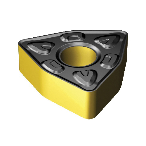 Sandvik Coromant 7231510 T-Max® P 2-Sided Turning Insert, ANSI Code: WNMG 433-XMR 2220, WNMG Insert, Material Grade: M, 433 Insert, Trigon Shape, 08 Seat, Negative Rake, Neutral Cutting, For Use On Stainless Steel, Carbide, Manufacturer's Grade: 2220