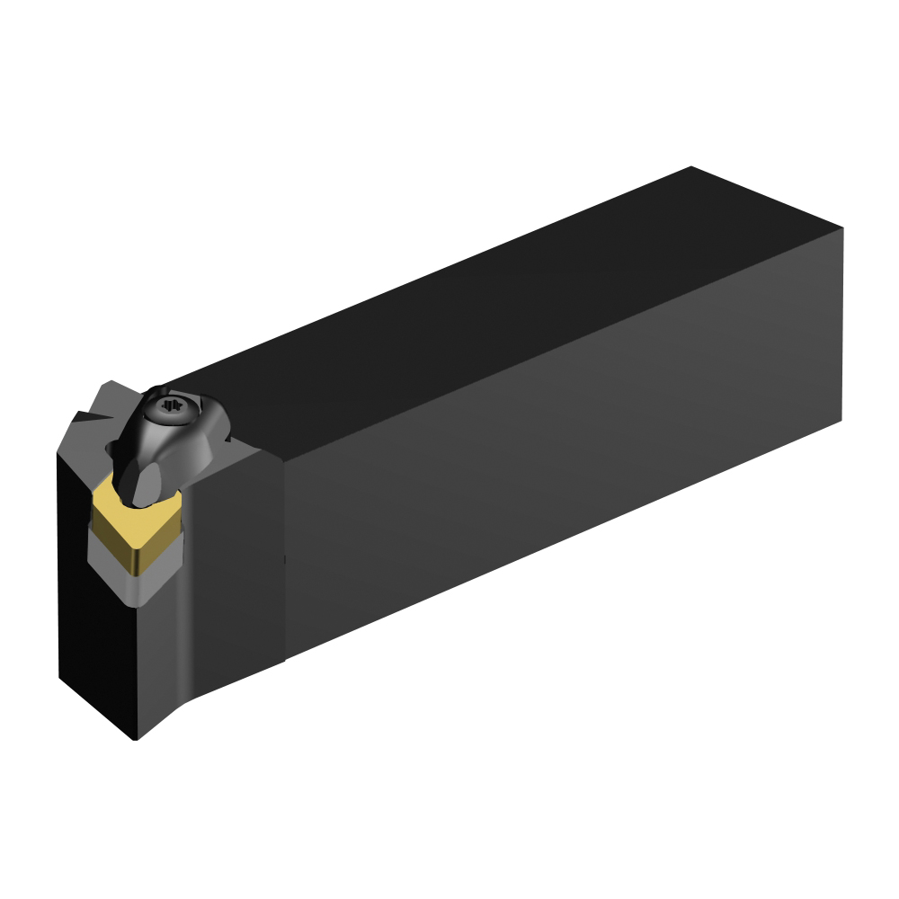 Sandvik Coromant 5732263 T-Max P Turning Shank Tool, ANSI Code: DDQNR 20 4D, DDQNR/L Tool Holder, DNMG 15 04 08 Insert, Right Hand Cutting, 1-1/4 in H x 1-1/4 in W Rectangle Shank, -17.5 deg Lead Angle, -6 deg Rake, 6 in OAL