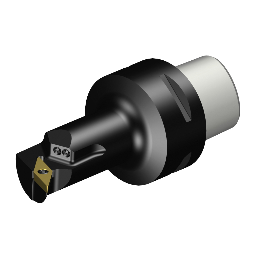 Sandvik Coromant 6476438 CoroTurn® 107 Cutting Unit Head With Precision Coolant, C4 System, 70 mm L Head/Projection, Right Hand Cutting, Insert Compatibility: VBMT 110304, VCMT 110304, 94 mm OAL, Internal