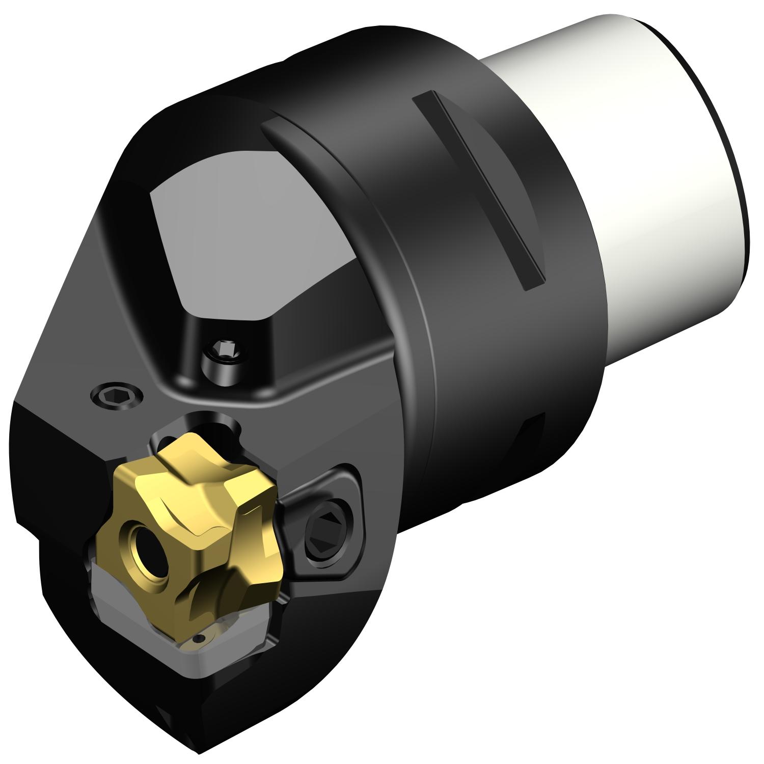 Sandvik Coromant 6814418 CoroTurn® 300 Cutting Unit Head With Through Coolant, C4 System, 55 mm L Head/Projection, Left Hand Cutting, Insert Compatibility: 3-80-101108, 79 mm OAL, Internal