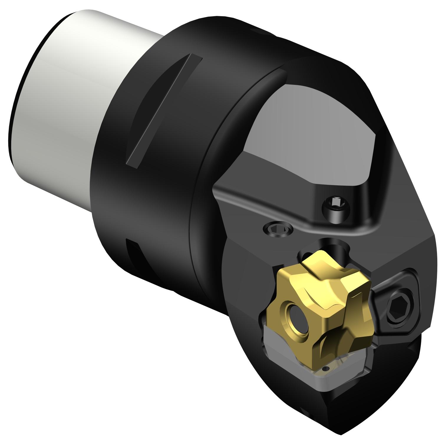 Sandvik Coromant 6814419 CoroTurn® 300 Cutting Unit Head With Through Coolant, C4 System, 55 mm L Head/Projection, Left Hand Cutting, Insert Compatibility: 3-80-101108, 79 mm OAL, Internal