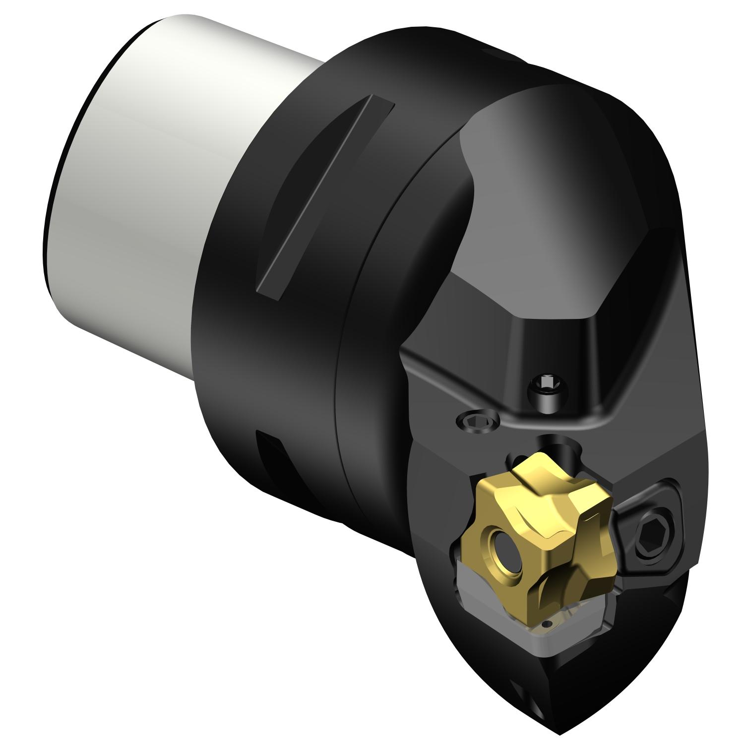 Sandvik Coromant 6814421 CoroTurn® 300 Cutting Unit Head With Through Coolant, C5 System, 60 mm L Head/Projection, Left Hand Cutting, Insert Compatibility: 3-80-101108, 90 mm OAL, Internal