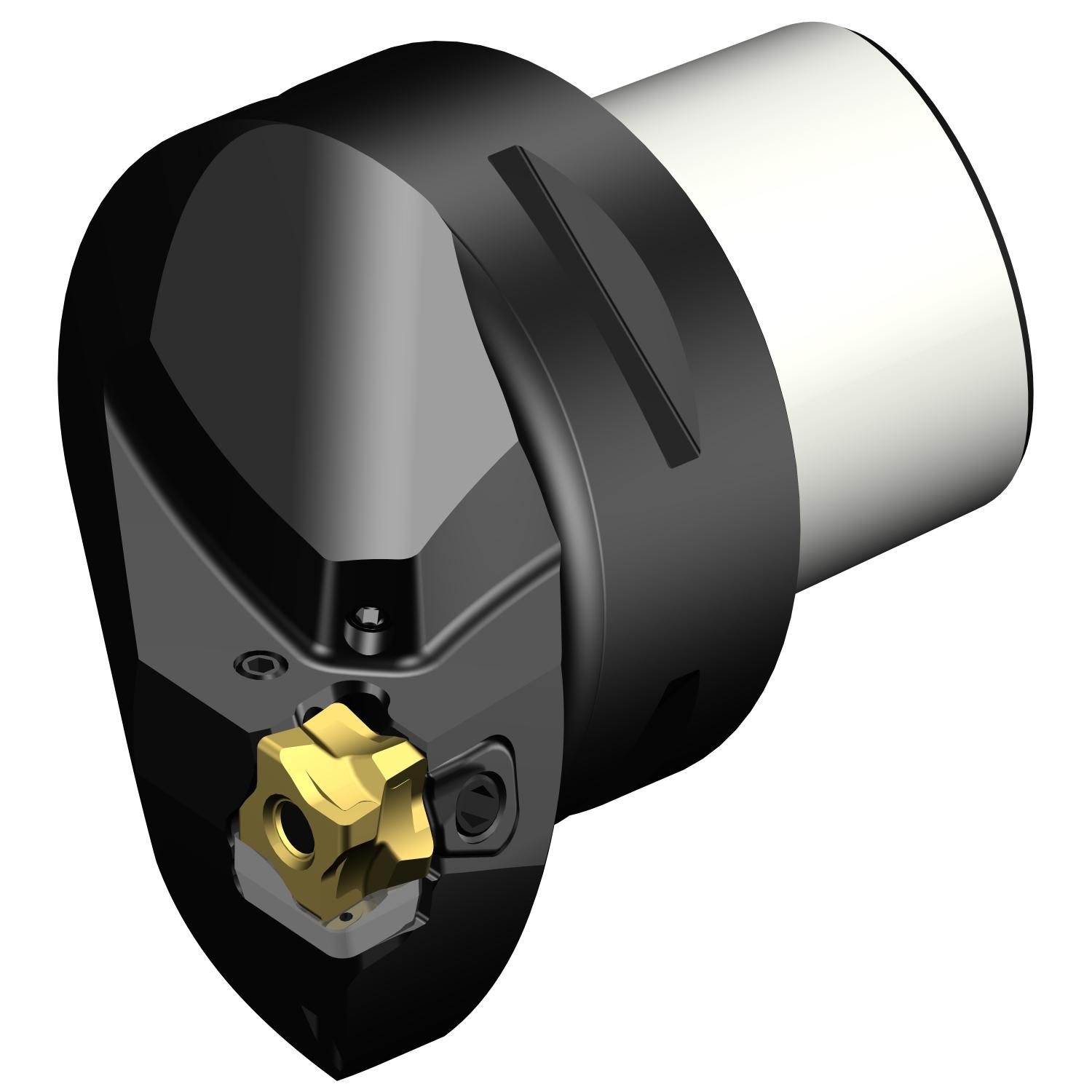 Sandvik Coromant 6814422 CoroTurn® 300 Cutting Unit Head With Through Coolant, C6 System, 65 mm L Head/Projection, Left Hand Cutting, Insert Compatibility: 3-80-101108, 103 mm OAL, Internal