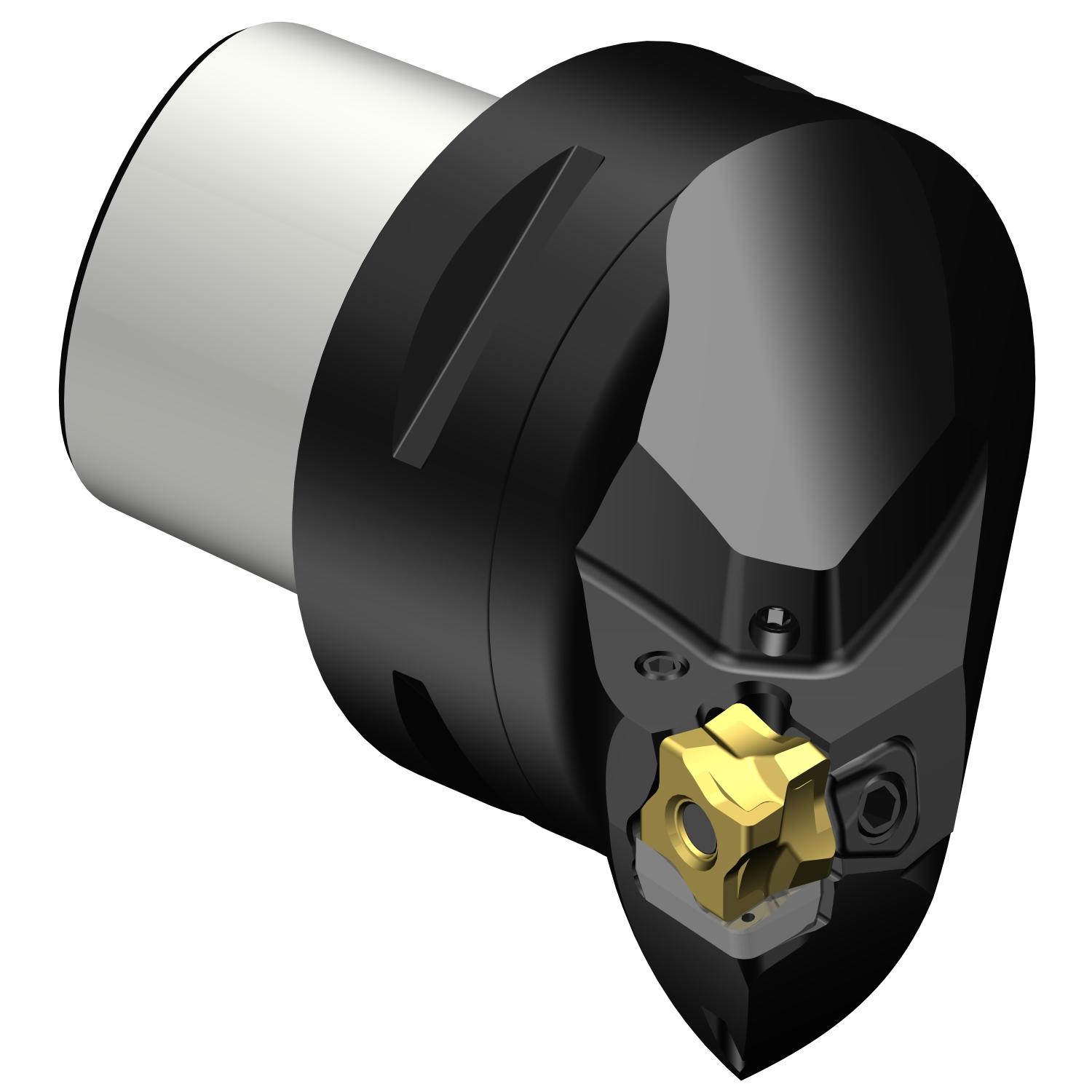 Sandvik Coromant 6814423 CoroTurn® 300 Cutting Unit Head With Through Coolant, C6 System, 65 mm L Head/Projection, Left Hand Cutting, Insert Compatibility: 3-80-101108, 103 mm OAL, Internal