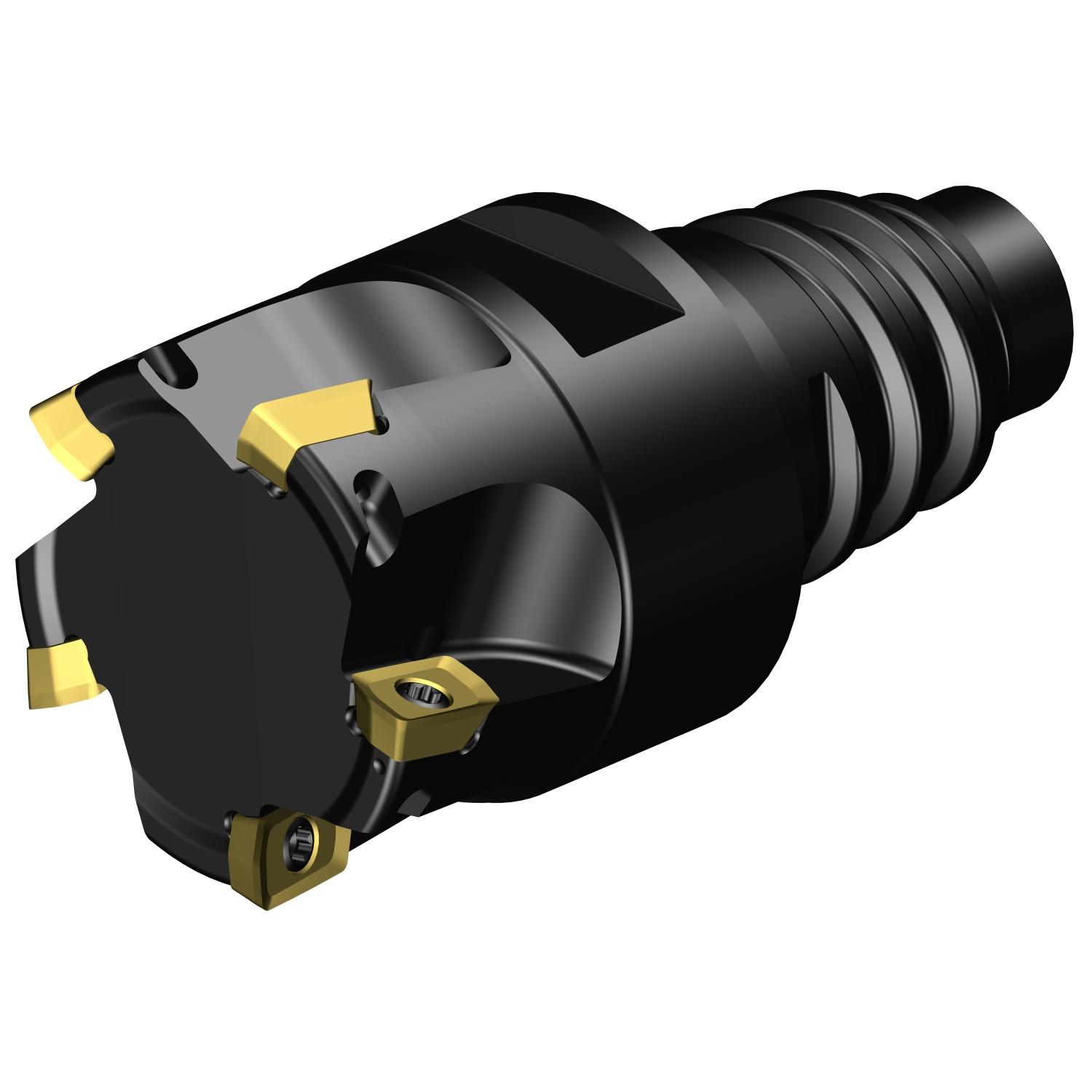Sandvik Coromant 6851132 CoroMill® 390 Shoulder Milling Cutter, ANSI Code: RA390-025EH25-07M, 1 in Dia Cutting, RA390..EH..-07 Insert, Right Hand Cutting, 90 deg Lead Angle, 0.2283 in Max Depth of Cut
