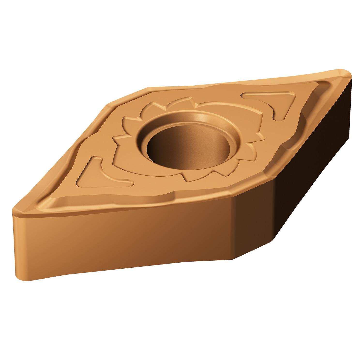Sandvik Coromant 6851275 T-Max® P Turning Insert, ANSI Code: DNGG 43(.30)-SGF 1125, DNGG Insert, Material Grade: M, S, 43(.30) Insert, Rhombic Shape, 15 Seat, Negative Rake, Neutral Cutting, Carbide, Manufacturer's Grade: 1125
