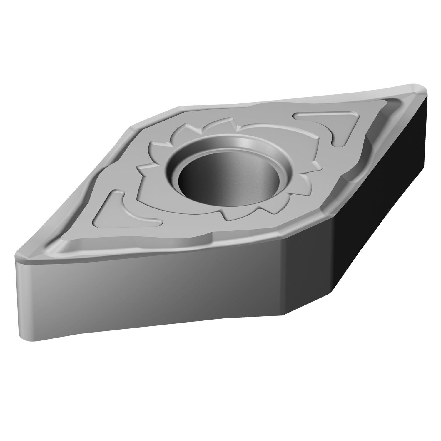 Sandvik Coromant 6851281 T-Max® P Turning Insert, ANSI Code: DNGG 43(.50)-SGF H13A, DNGG Insert, Material Grade: M, S, 43(.50) Insert, Rhombic Shape, 15 Seat, Negative Rake, Neutral Cutting, Carbide, Manufacturer's Grade: H13A
