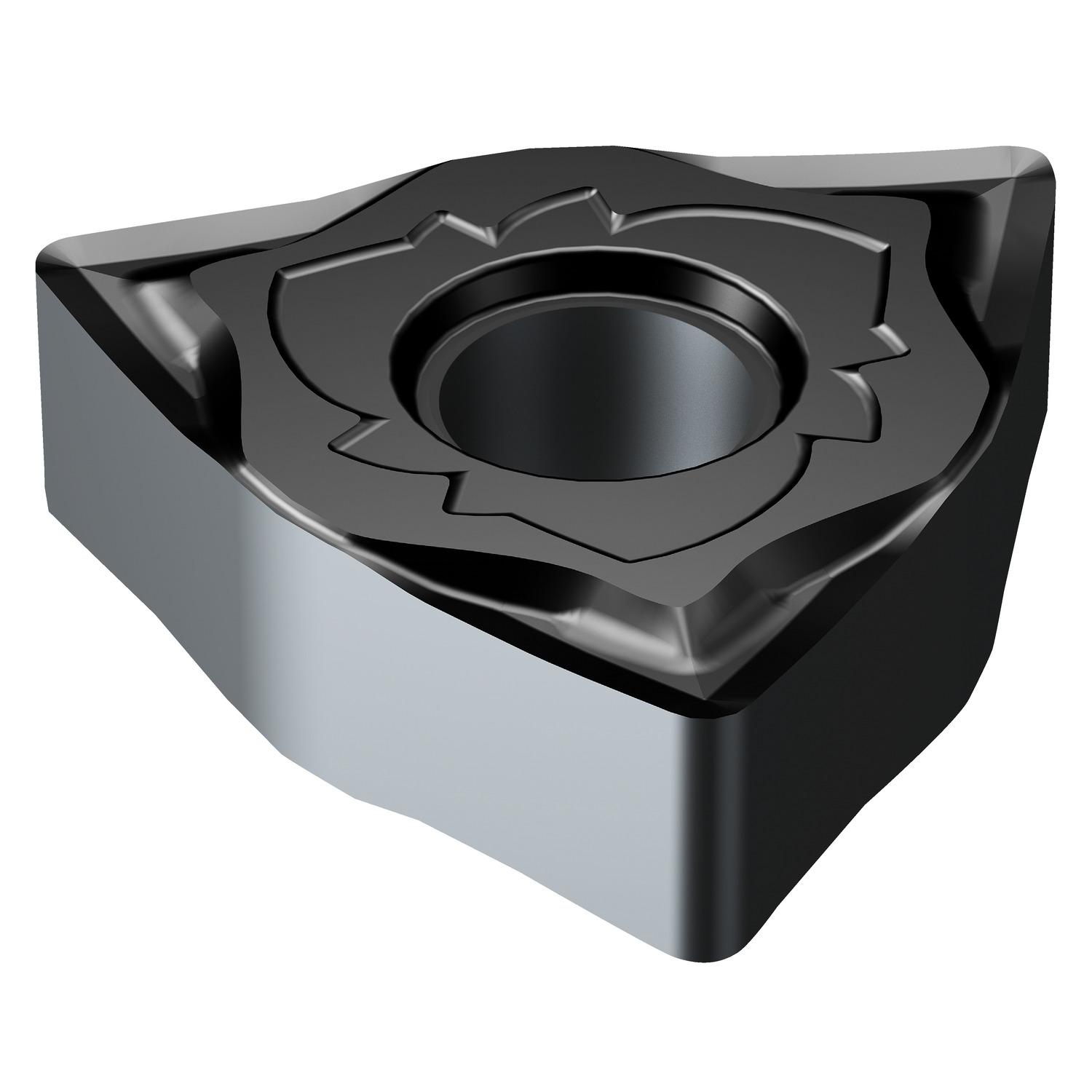 Sandvik Coromant 6851288 T-Max® P Turning Insert, ANSI Code: WNGG 43(.50)-SGF 1105, WNGG Insert, Material Grade: M, S, 43(.50) Insert, Trigon Shape, 08 Seat, Negative Rake, Neutral Cutting, Carbide, Manufacturer's Grade: 1105