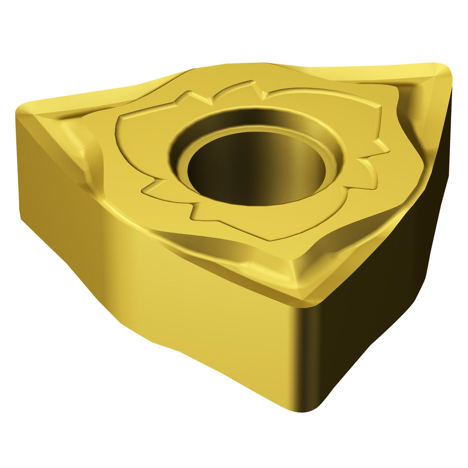 Sandvik Coromant 6851297 T-Max® P Turning Insert, ANSI Code: WNGG 433-SGF S05F, WNGG Insert, Material Grade: S, 433 Insert, Trigon Shape, 08 Seat, Negative Rake, Neutral Cutting, For Use On Heat Resistant Super Alloys and Titanium, Carbide