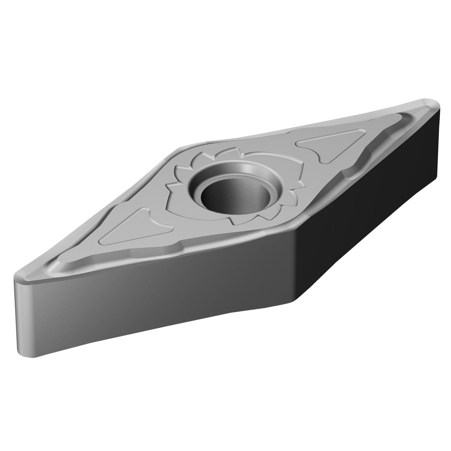 Sandvik Coromant 6851306 T-Max® P 2-Sided Basic Shape Turning Insert, ANSI Code: VNGG 33(.30)-SGF H13A, VNGG Insert, Material Grade: M, S, 33(.30) Insert, Rhombic Shape, 16 Seat, Negative Rake, Neutral Cutting, Carbide, Manufacturer's Grade: H13A
