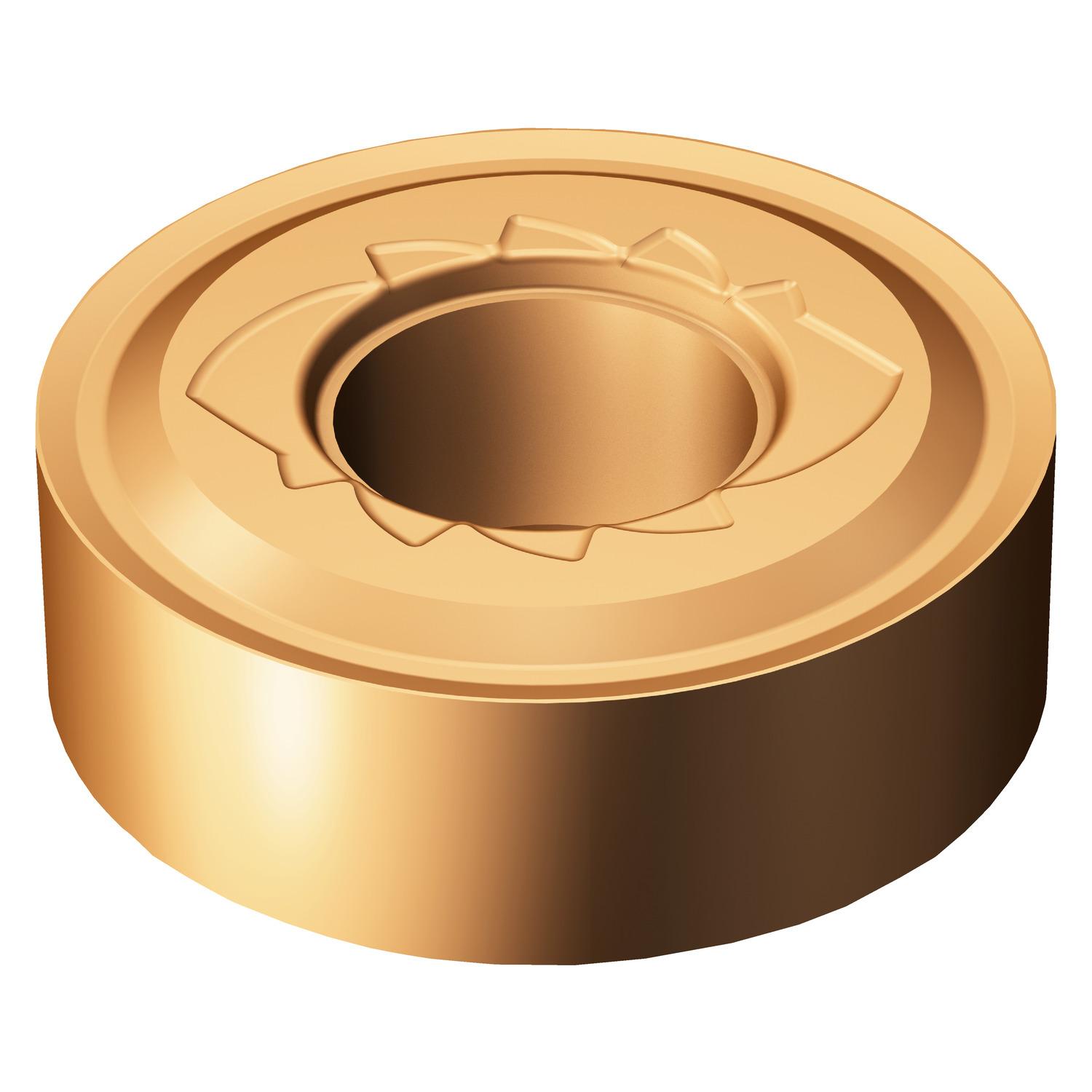 Sandvik Coromant 6851326 T-Max® P 2-Sided Basic Shape Turning Insert, ANSI Code: RNMG 64-SM 1115, RNMG Insert, Material Grade: M, S, 64 Insert, Round Shape, 19 Seat, Negative Rake, Neutral Cutting, For Use On Heat Resistant Super Alloys and Stainless Steel
