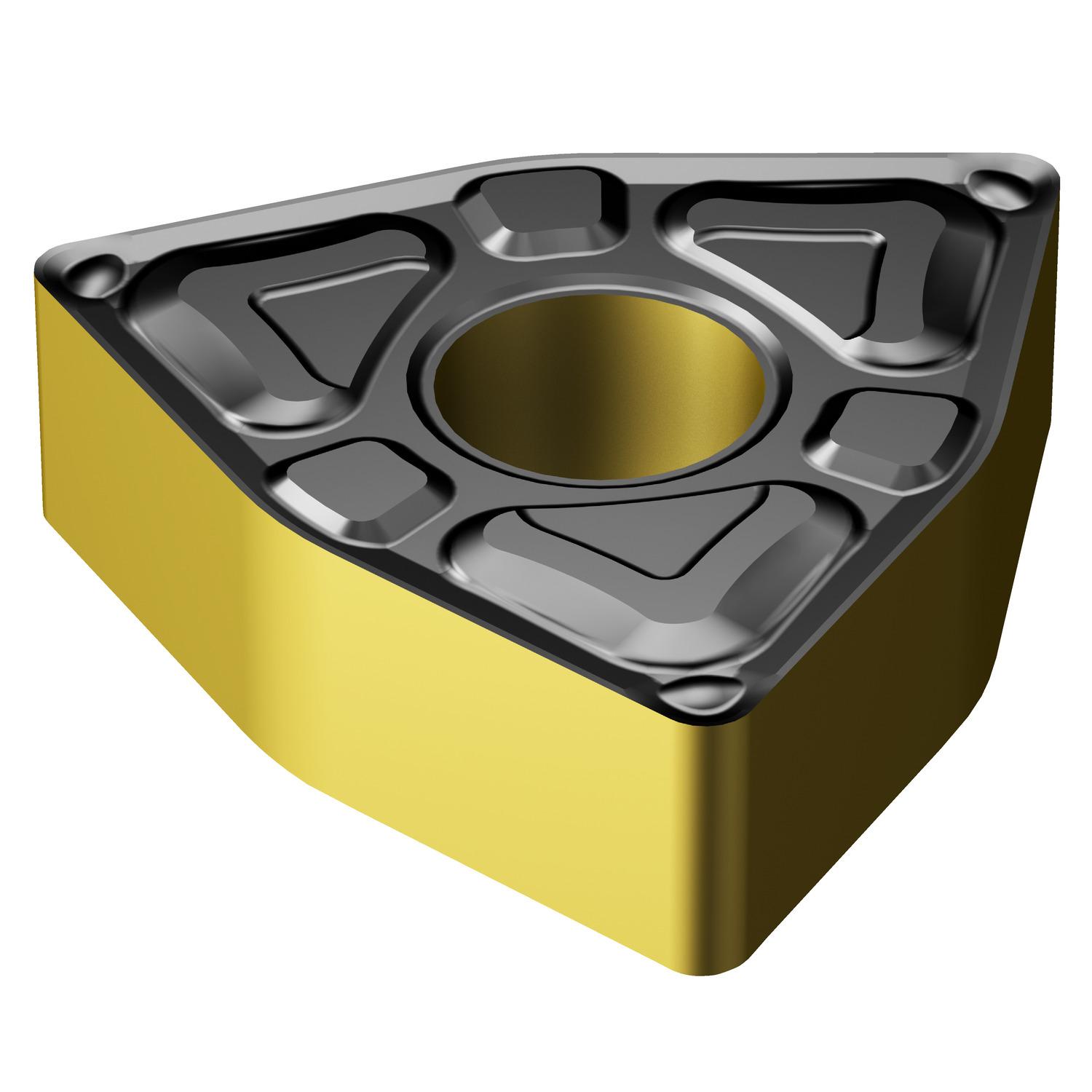 Sandvik Coromant 6863511 T-Max® P Turning Insert, ANSI Code: WNMG 332-XF 4325, WNMG Insert, Material Grade: K, P, 332 Insert, Trigon Shape, 06 Seat, Negative Rake, Neutral Cutting, For Use On Cast Iron and Steel, Carbide, Manufacturer's Grade: 4325