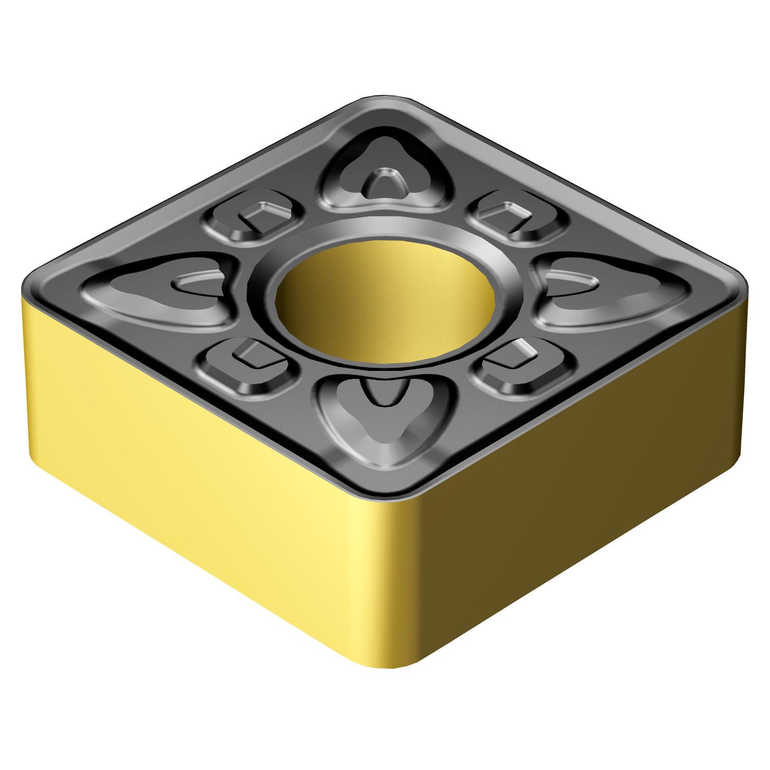 Sandvik Coromant 6863500 T-Max® P Turning Insert, ANSI Code: SNMG 432-XMR 4325, SNMG Insert, Material Grade: K, P, 432 Insert, Squared Shape, 12 Seat, Negative Rake, Neutral Cutting, For Use On Cast Iron and Steel, Carbide, Manufacturer's Grade: 4325
