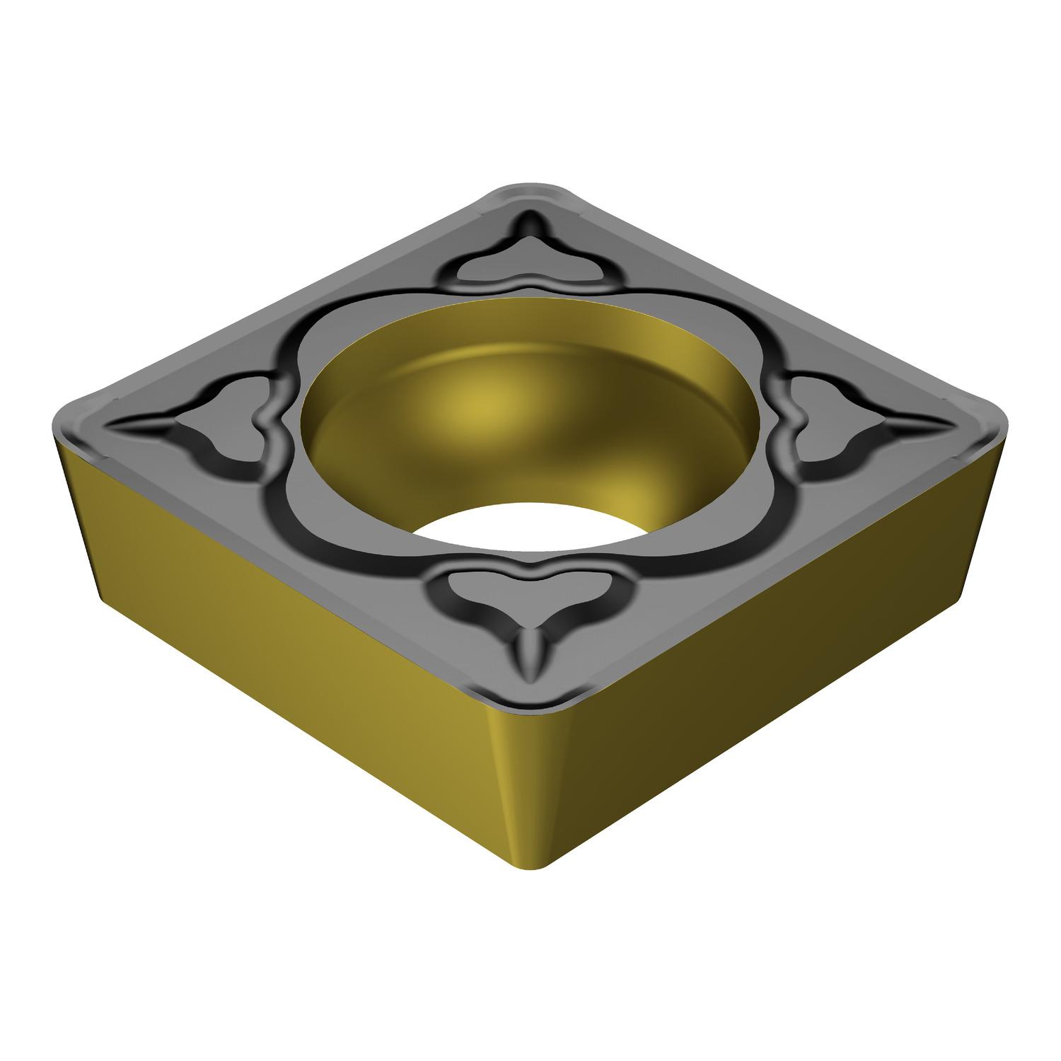 Sandvik Coromant 6868272 CoroTurn® 107 Turning Insert, ANSI Code: SCMT 3(2.5)1-KM 3225, SCMT Insert, Material Grade: K, 3(2.5)1 Insert, Squared Shape, 09 Seat, Positive Rake, Neutral Cutting, For Use On Cast Iron, Carbide, Manufacturer's Grade: 3225
