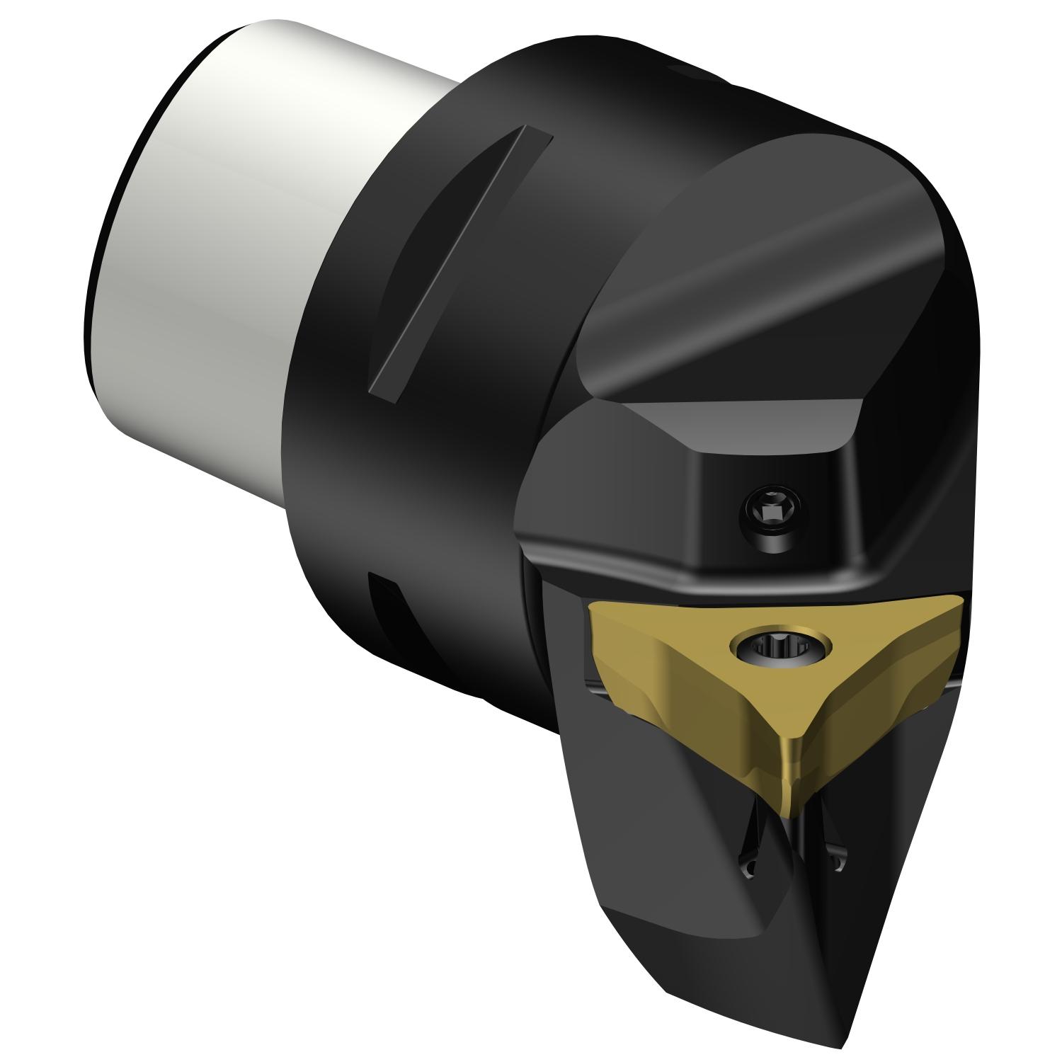 Sandvik Coromant 7100711 CoroTurn® Prime Cutting Unit Head With Precision Coolant, C4 System, 50 mm L Head/Projection, Left Hand Cutting, Insert Compatibility: CP-A1108, External