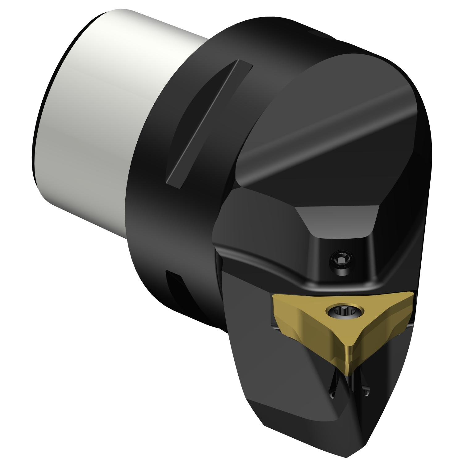 Sandvik Coromant 7100713 CoroTurn® Prime Cutting Unit Head With Precision Coolant, C5 System, 60 mm L Head/Projection, Left Hand Cutting, Insert Compatibility: CP-A1108, External