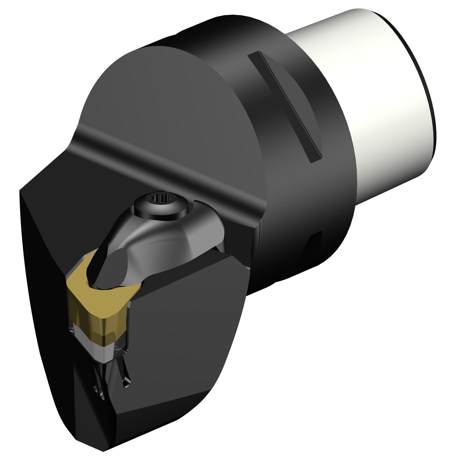 Sandvik Coromant 7100728 CoroTurn® Prime Cutting Unit Head With Precision Coolant, C4 System, 60 mm L Head/Projection, Right Hand Cutting, Insert Compatibility: CP-B1108, External