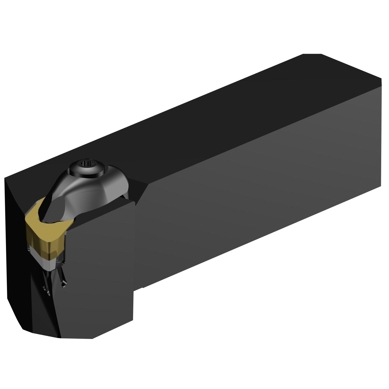 Sandvik Coromant 7100742 CoroTurn Prime QS Indexable Turning Tool Holder With Internal Coolant Channel, ANSI Code: QS-CP-25BR-16-11B, CP-B1108-M5 4325, CP-B1108-M5W 4325, CP-B1108-M5 2025, CP-B1108-M5W 2025 and CP-B1108-M5 1115 Insert, Right Hand Cutting