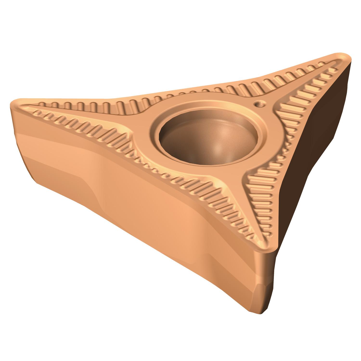 Sandvik Coromant 7100703 CoroTurn® Prime Turning Insert, ANSI Code: CP-A1104-L5 1115, CP-A Insert, Material Grade: M, S, 1104 Insert, Triangular Shape, 11 Seat, Positive Rake, Neutral Cutting, Carbide, Manufacturer's Grade: 1115