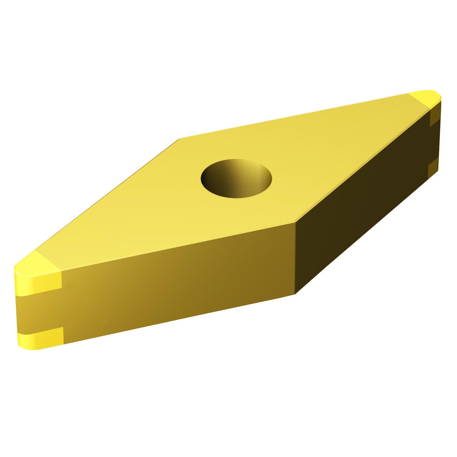 Sandvik Coromant 7190839 T-Max® P 2-Sided Basic Shape Turning Insert, ANSI Code: VNGA331S0525H 7105, VNGA Insert, Material Grade: H, 331 Insert, Rhombic Shape, 16 Seat, Neutral Rake, Neutral Cutting, For Use On Hardened Steel, CBN
