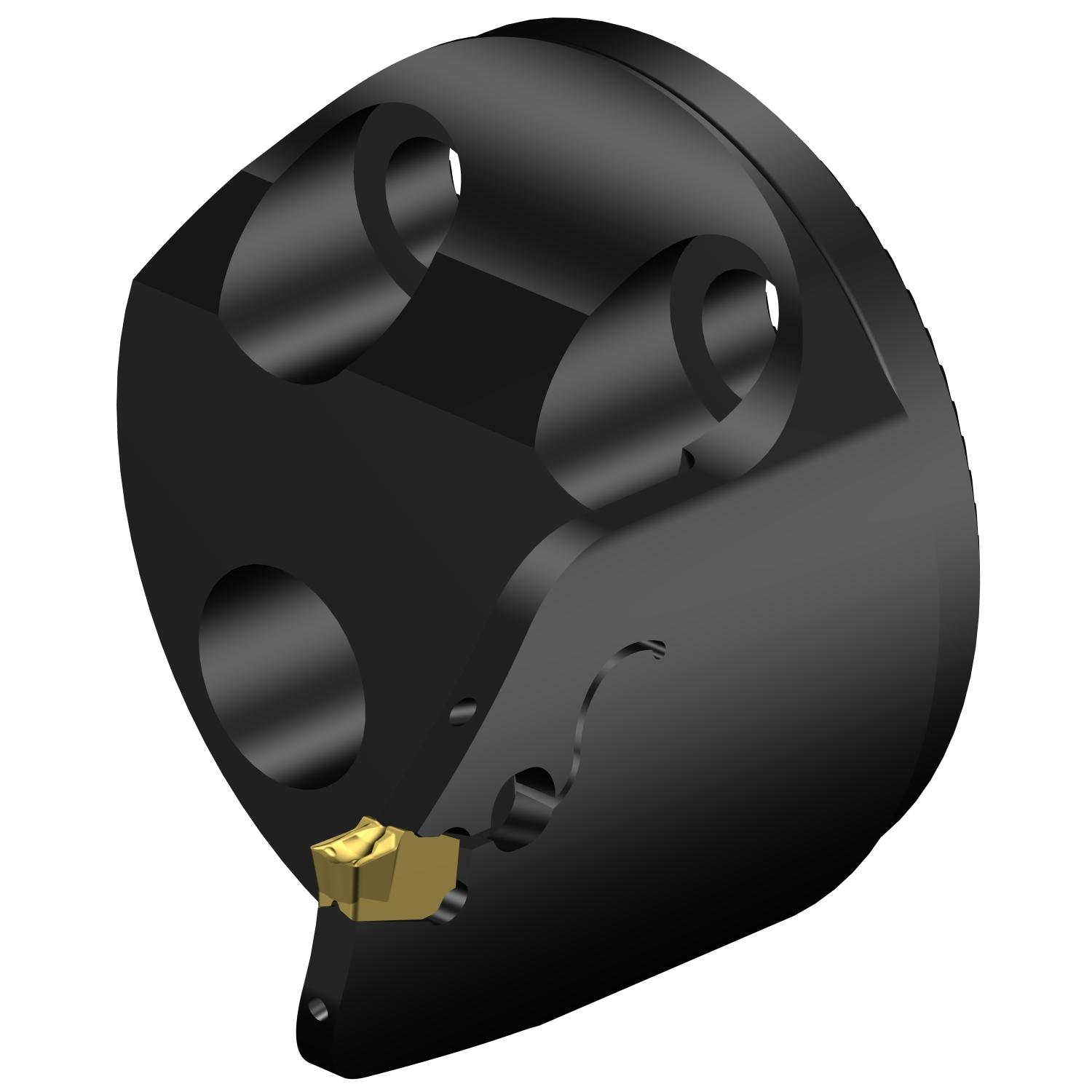 Sandvik Coromant 7192495 CoroCut® QF Modular Grooving Cutting Unit Head, 40 System, Right Hand Cutting, SL-QFU-RG Modular Head, QFU-G Insert, Insert Compatibility: QFU-G-0300-03-TF