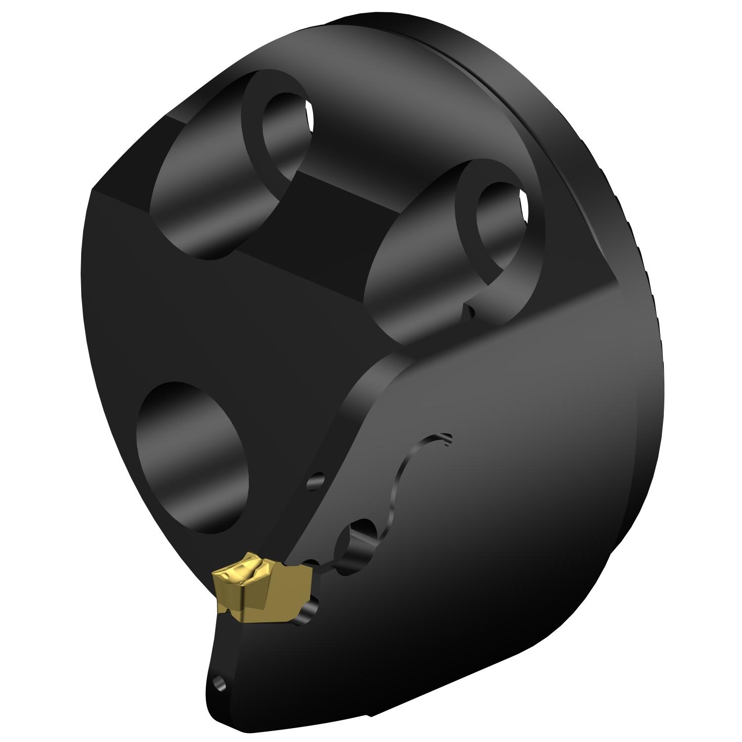 Sandvik Coromant 7192496 CoroCut® QF Modular Grooving Cutting Unit Head, 40 System, Right Hand Cutting, SL-QFU-RG Modular Head, QFU-G Insert, Insert Compatibility: QFU-G-0300-03-TF
