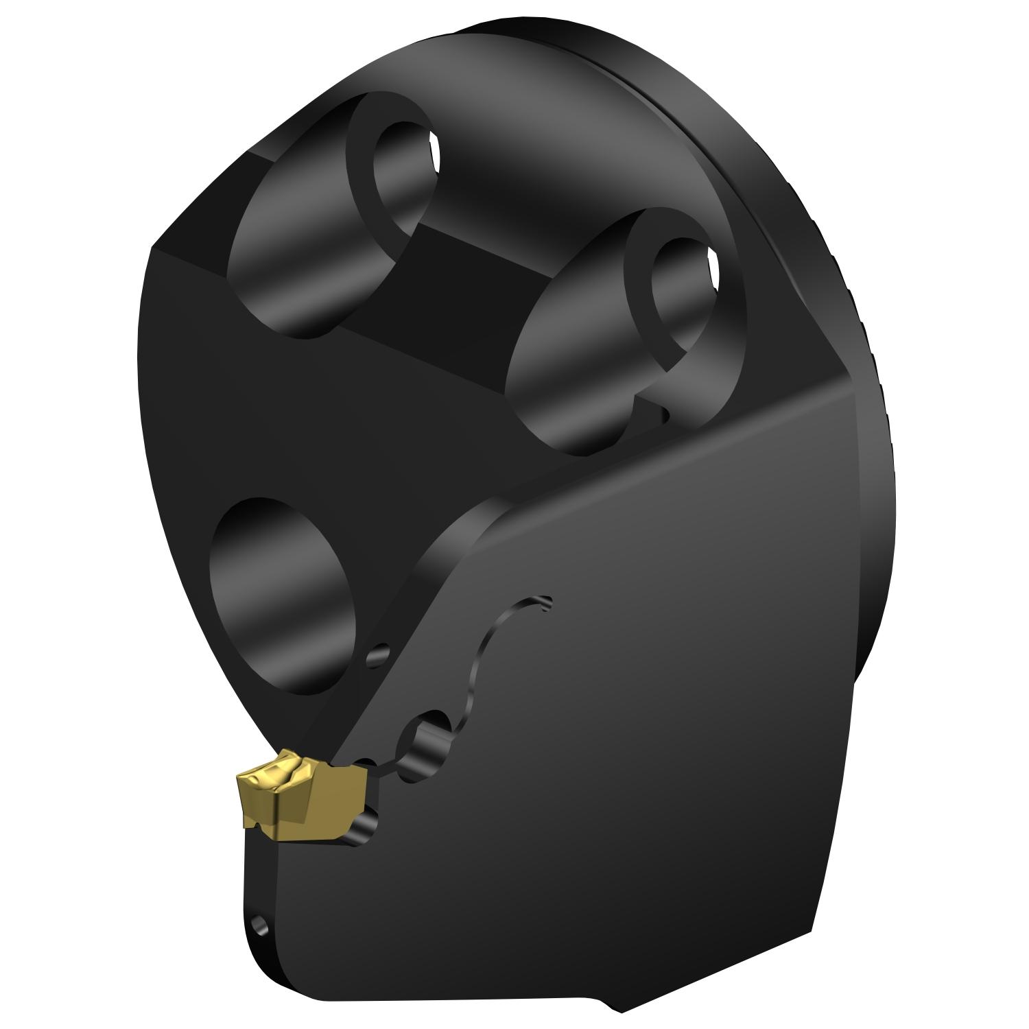 Sandvik Coromant 7192500 CoroCut® QF Modular Grooving Cutting Unit Head, 40 System, Right Hand Cutting, SL-QFU-RG Modular Head, QFU-G Insert, Insert Compatibility: QFU-G-0300-03-TF