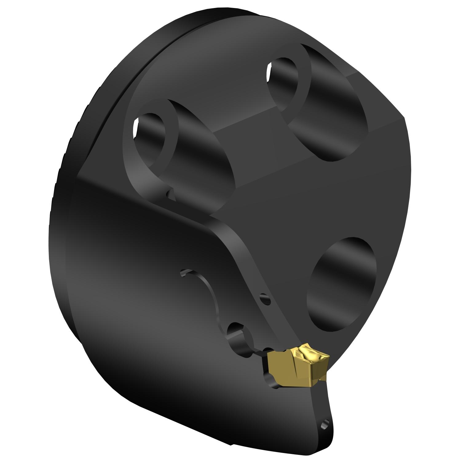 Sandvik Coromant 7192502 CoroCut® QF Modular Grooving Cutting Unit Head, 40 System, Left Hand Cutting, SL-QFT-LG Modular Head, QFT-G Insert, Insert Compatibility: QFT-G-0300-03-TF