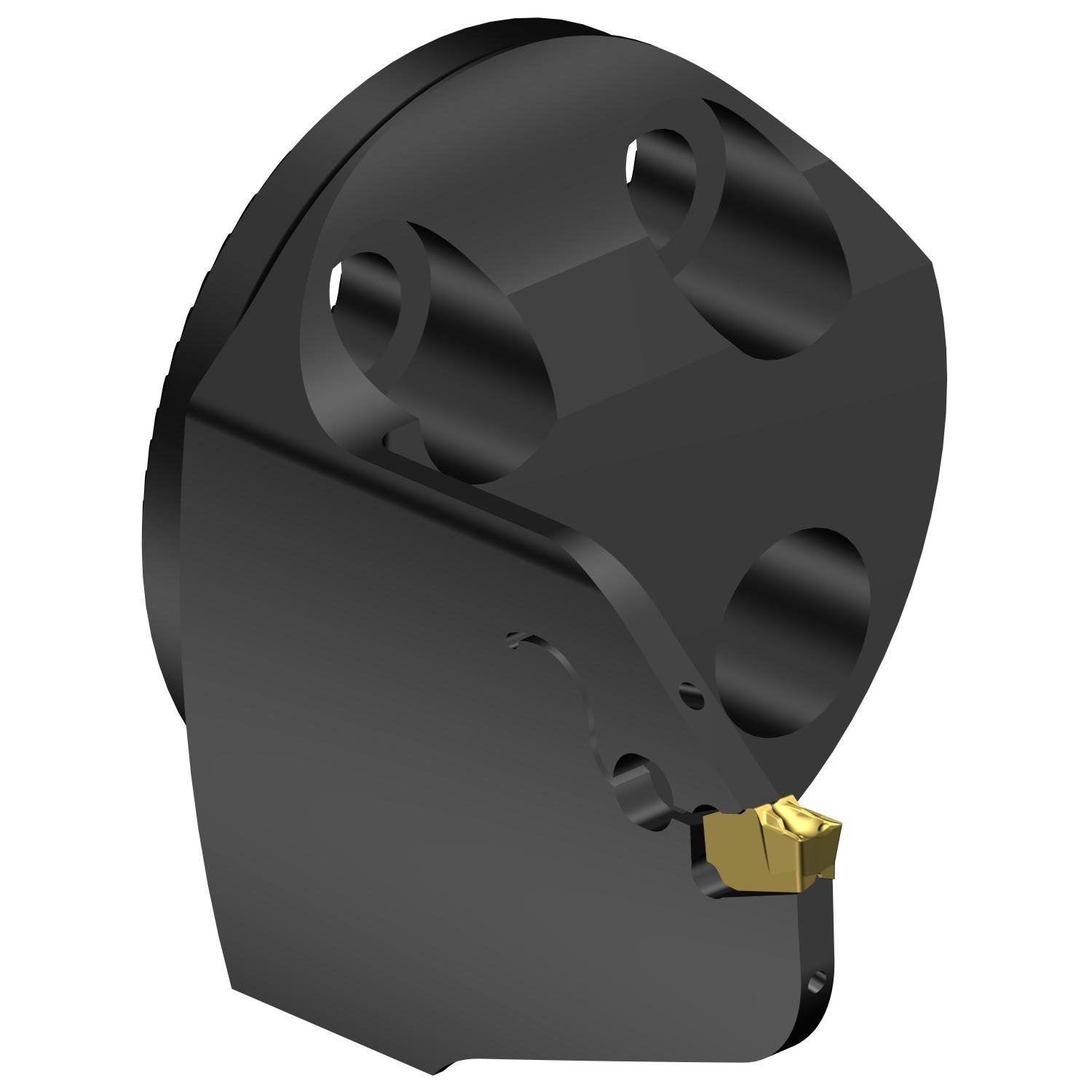 Sandvik Coromant 7192506 CoroCut® QF Modular Grooving Cutting Unit Head, 40 System, Left Hand Cutting, SL-QFT-LG Modular Head, QFT-G Insert, Insert Compatibility: QFT-G-0300-03-TF
