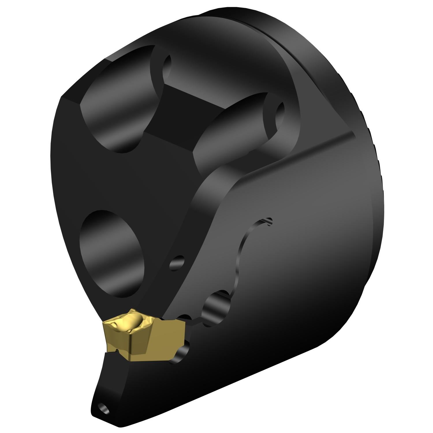 Sandvik Coromant 7192507 CoroCut® QF Modular Grooving Cutting Unit Head, 32 System, Right Hand Cutting, SL-QFU-RH Modular Head, QFU-H Insert, Insert Compatibility: QFU-H-0400-03-TF