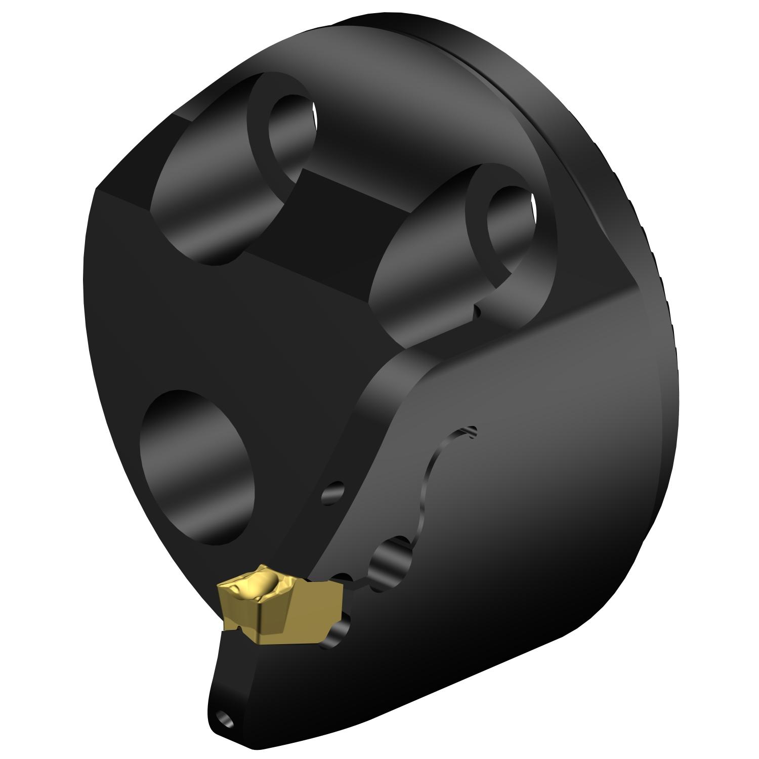 Sandvik Coromant 7192511 CoroCut® QF Modular Grooving Cutting Unit Head, 40 System, Right Hand Cutting, SL-QFU-RH Modular Head, QFU-H Insert, Insert Compatibility: QFU-H-0400-03-TF