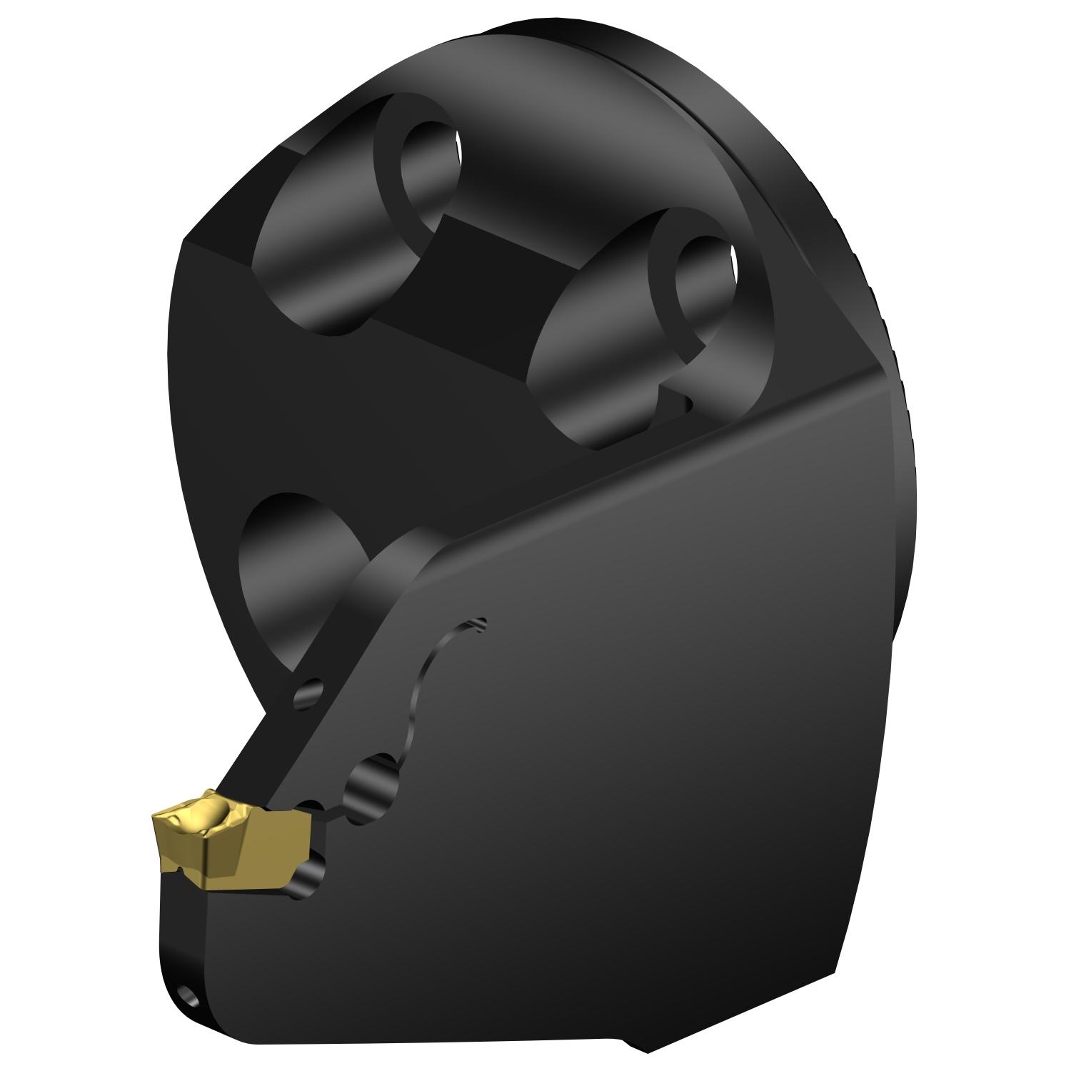 Sandvik Coromant 7192515 CoroCut® QF Modular Grooving Cutting Unit Head, 40 System, Right Hand Cutting, SL-QFU-RH Modular Head, QFU-H Insert, Insert Compatibility: QFU-H-0400-03-TF