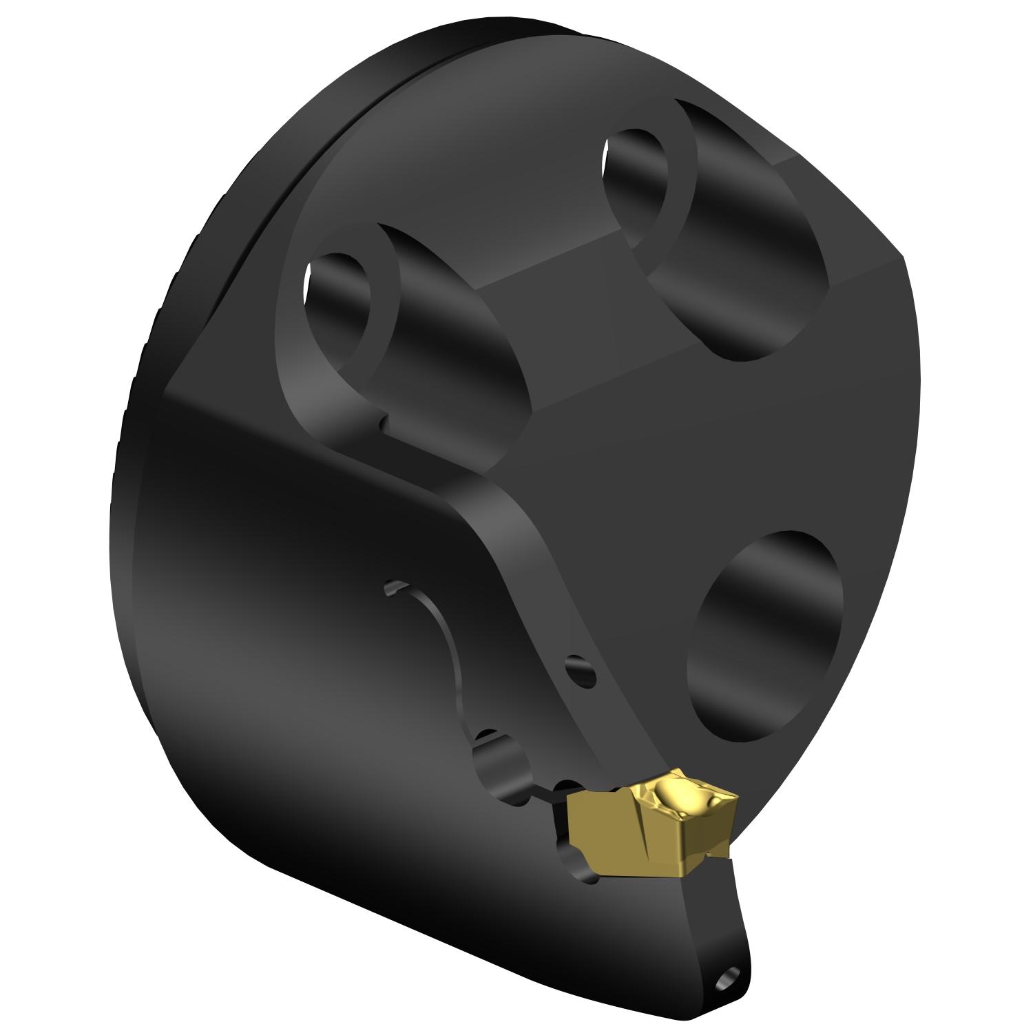 Sandvik Coromant 7192517 CoroCut® QF Modular Grooving Cutting Unit Head, 40 System, Left Hand Cutting, SL-QFT-LH Modular Head, QFT-H Insert, Insert Compatibility: QFT-H-0400-03-TF