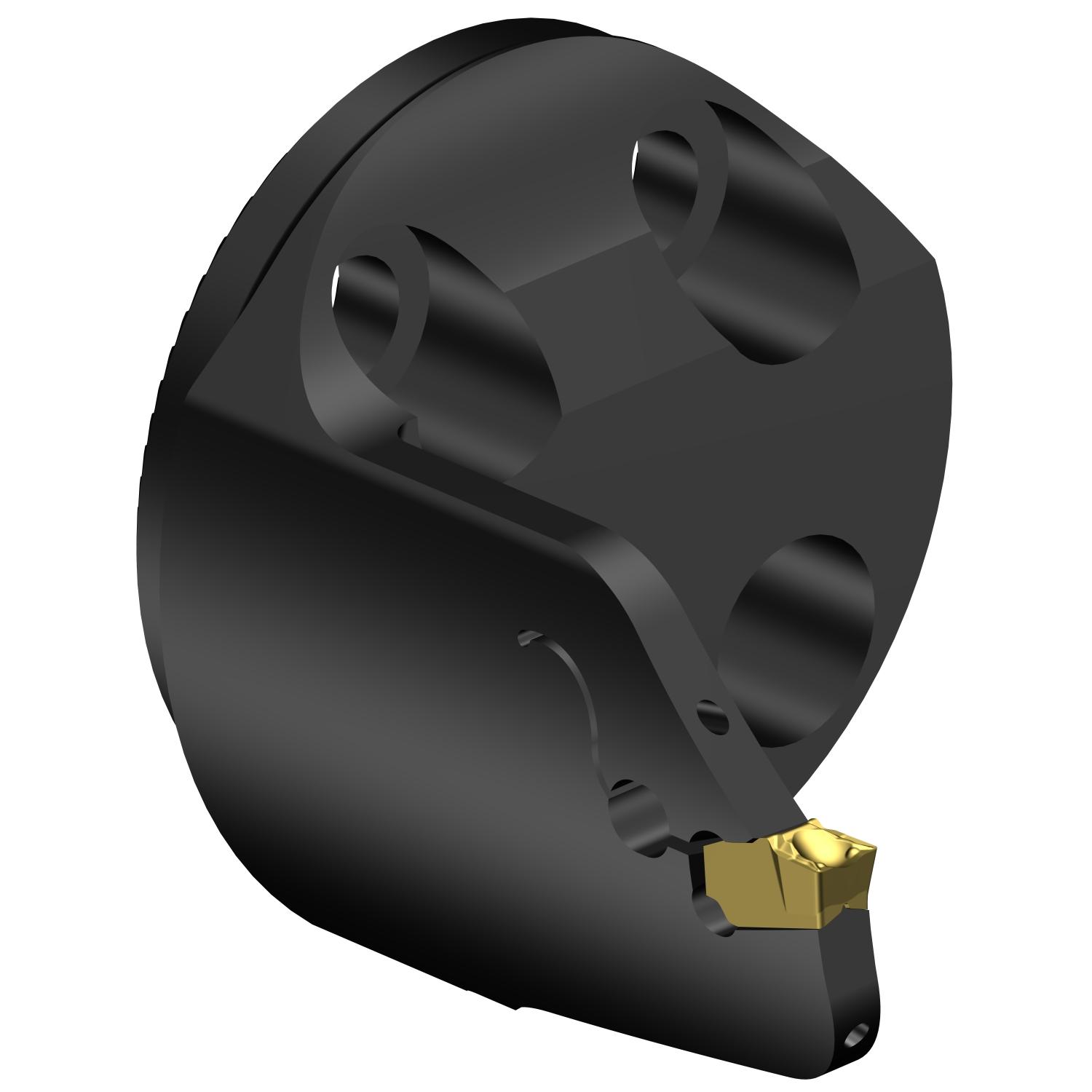 Sandvik Coromant 7192518 CoroCut® QF Modular Grooving Cutting Unit Head, 40 System, Left Hand Cutting, SL-QFT-LH Modular Head, QFT-H Insert, Insert Compatibility: QFT-H-0400-03-TF