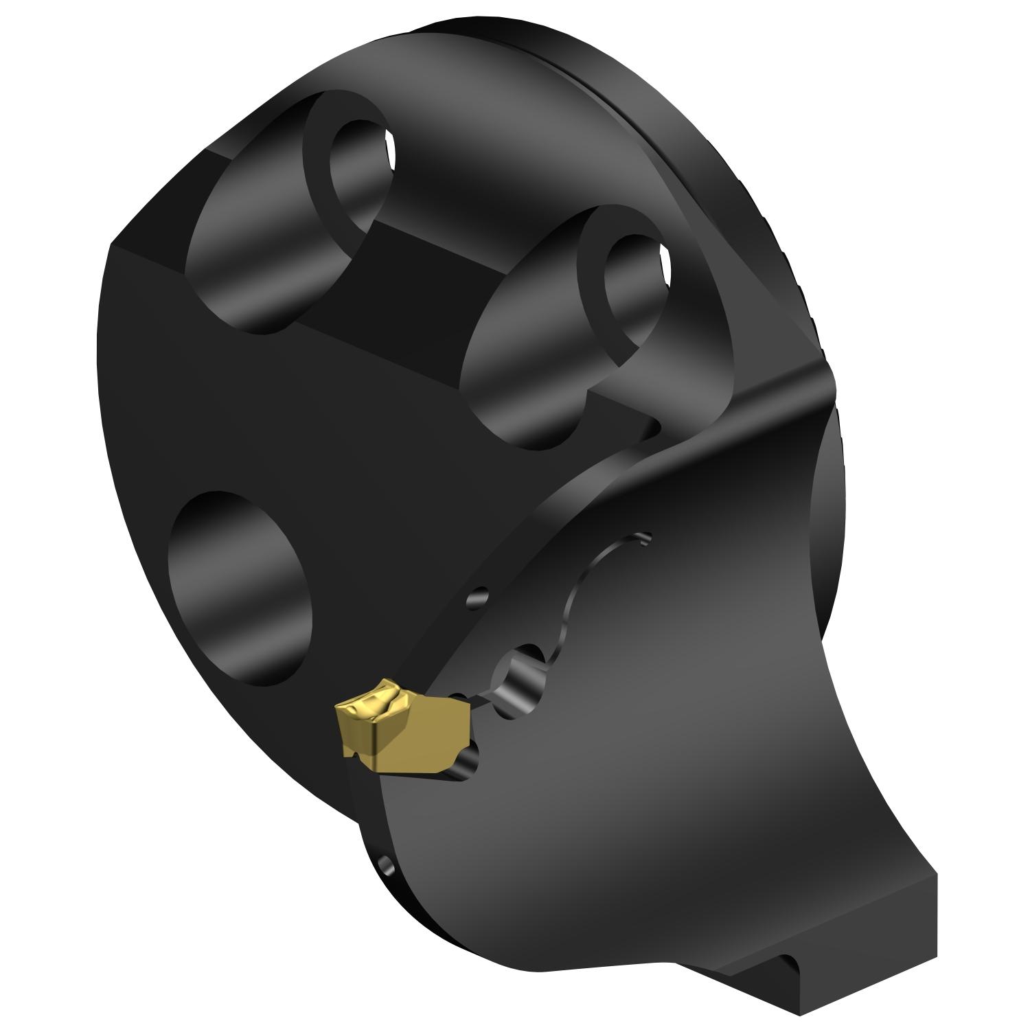 Sandvik Coromant 7192523 CoroCut® QF Modular Grooving Cutting Unit Head, 40 System, Right Hand Cutting, SL-QFT-RG Modular Head, QFT-G Insert, Insert Compatibility: QFT-G-0300-03-TF