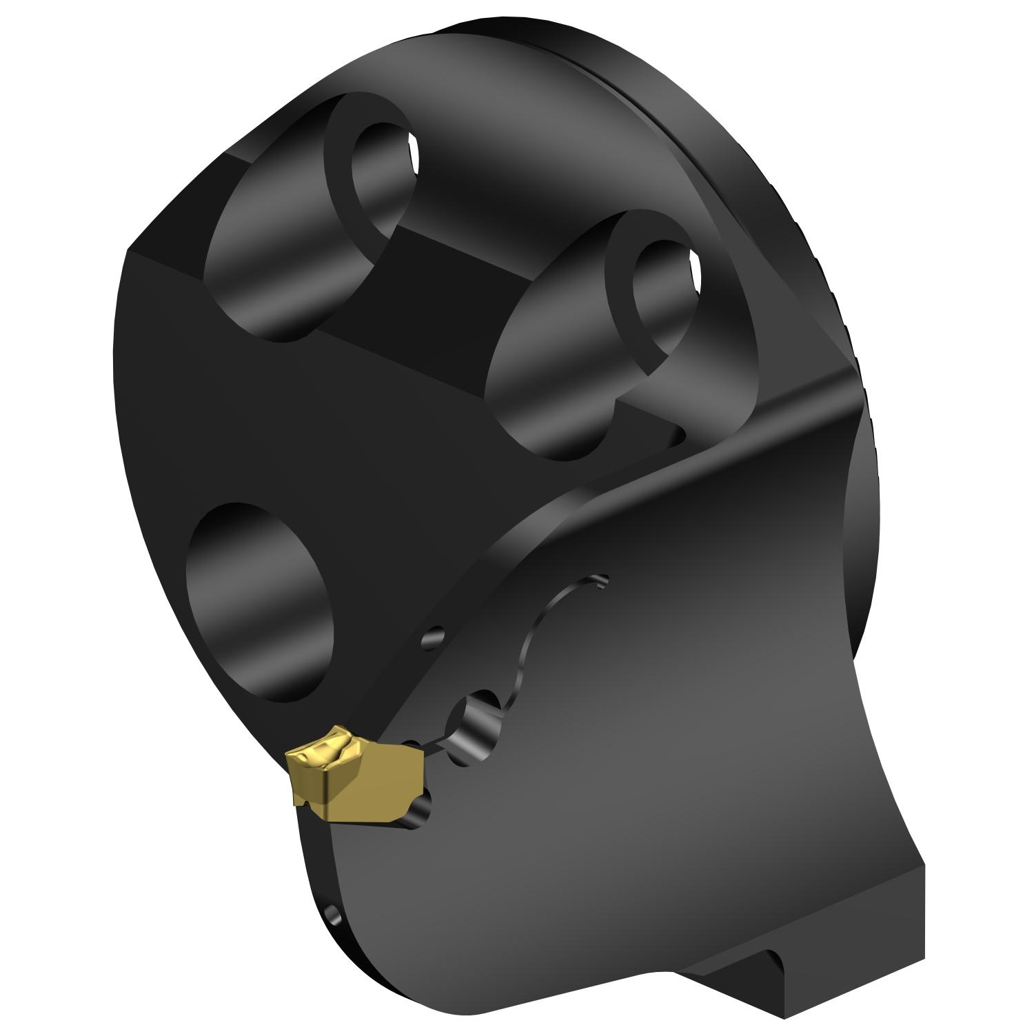 Sandvik Coromant 7192524 CoroCut® QF Modular Grooving Cutting Unit Head, 40 System, Right Hand Cutting, SL-QFT-RG Modular Head, QFT-G Insert, Insert Compatibility: QFT-G-0300-03-TF