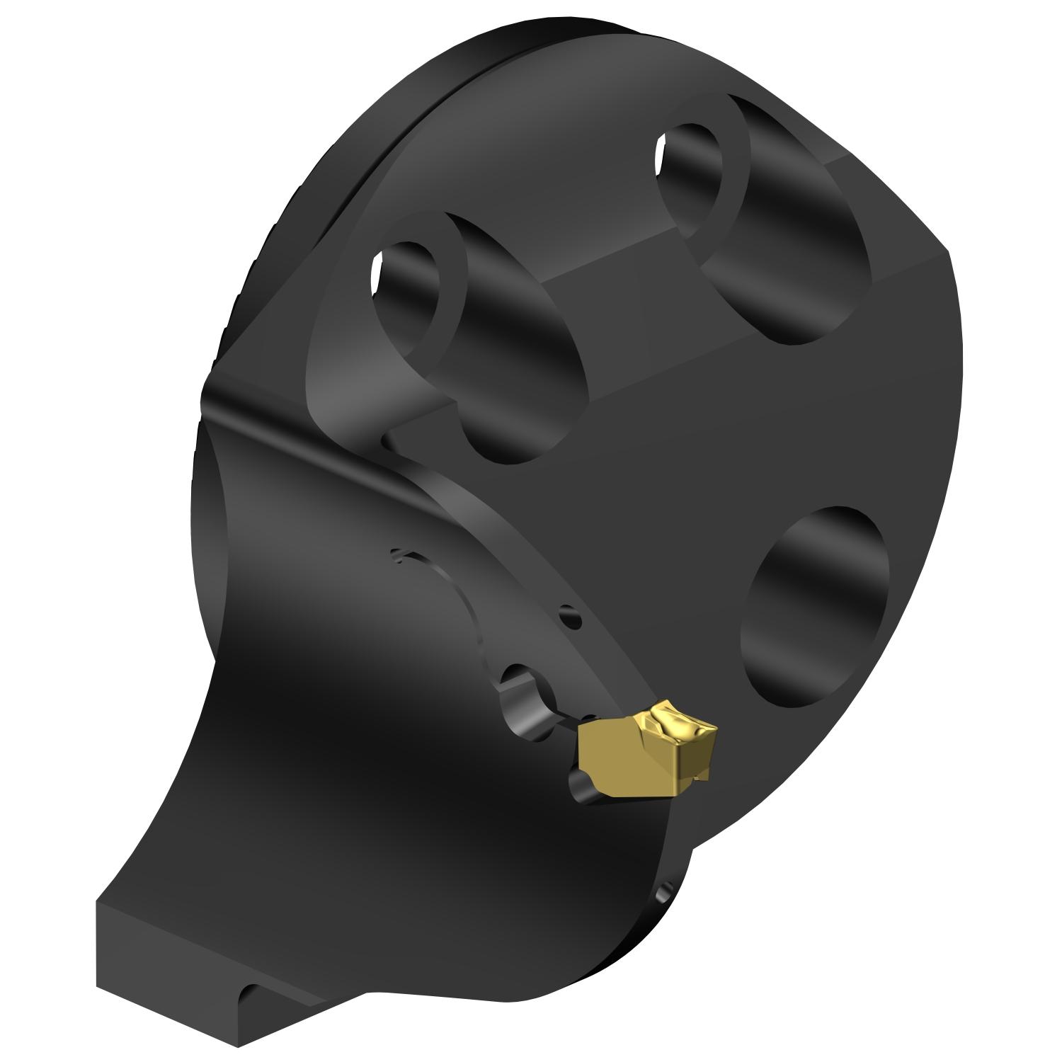 Sandvik Coromant 7192530 CoroCut® QF Modular Grooving Cutting Unit Head, 40 System, Left Hand Cutting, SL-QFU-LG Modular Head, QFU-G Insert, Insert Compatibility: QFU-G-0300-03-TF