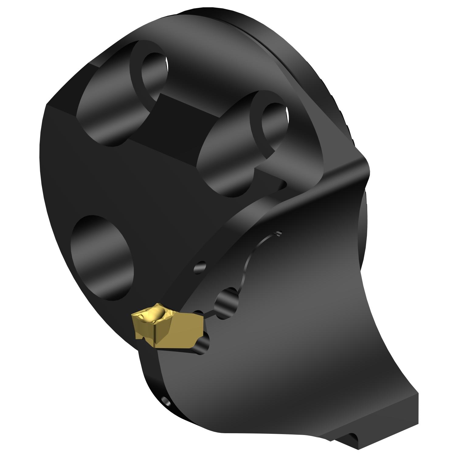 Sandvik Coromant 7192537 CoroCut® QF Modular Grooving Cutting Unit Head, 40 System, Right Hand Cutting, SL-QFT-RH Modular Head, QFT-H Insert, Insert Compatibility: QFT-H-0400-03-TF