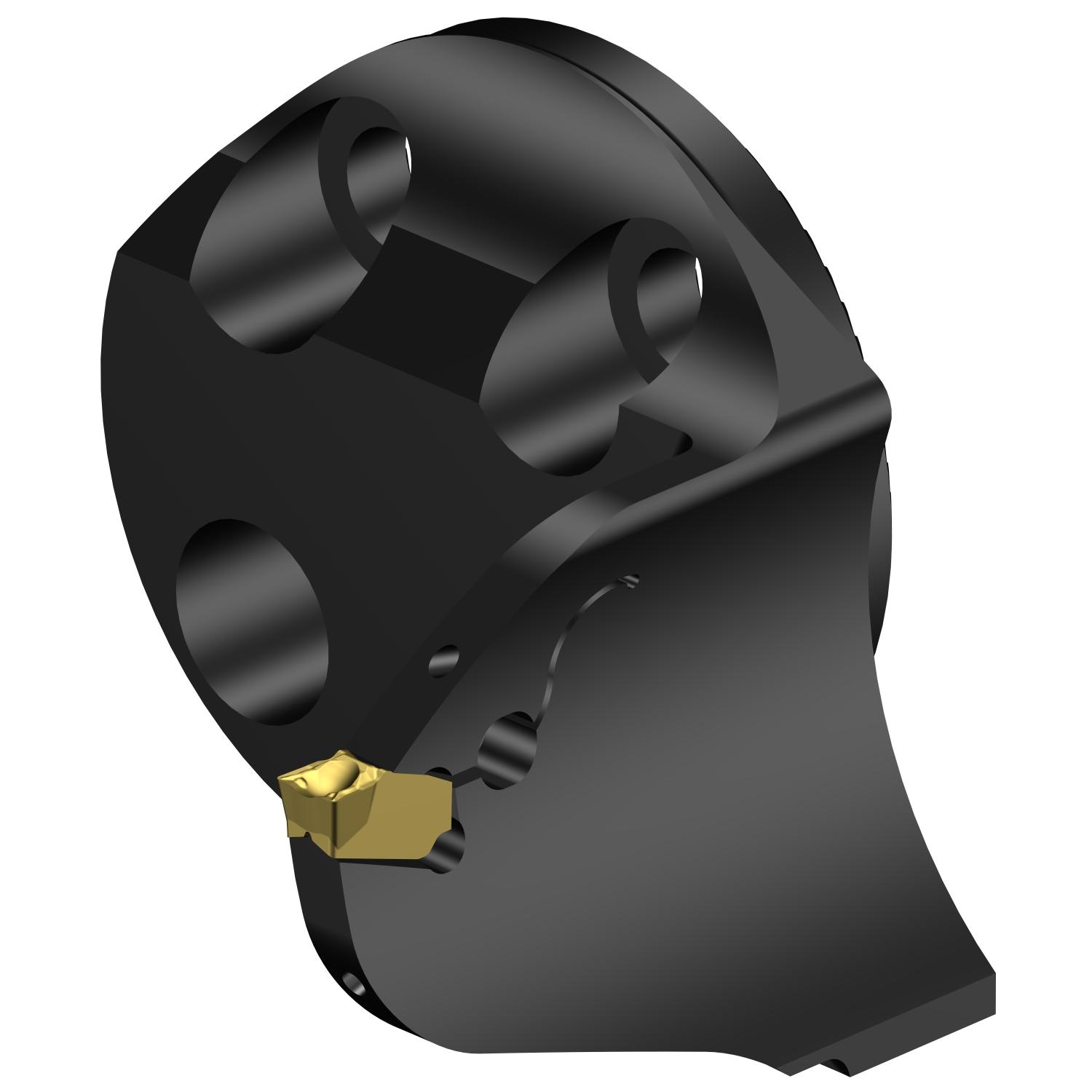 Sandvik Coromant 7192538 CoroCut® QF Modular Grooving Cutting Unit Head, 40 System, Right Hand Cutting, SL-QFT-RH Modular Head, QFT-H Insert, Insert Compatibility: QFT-H-0400-03-TF