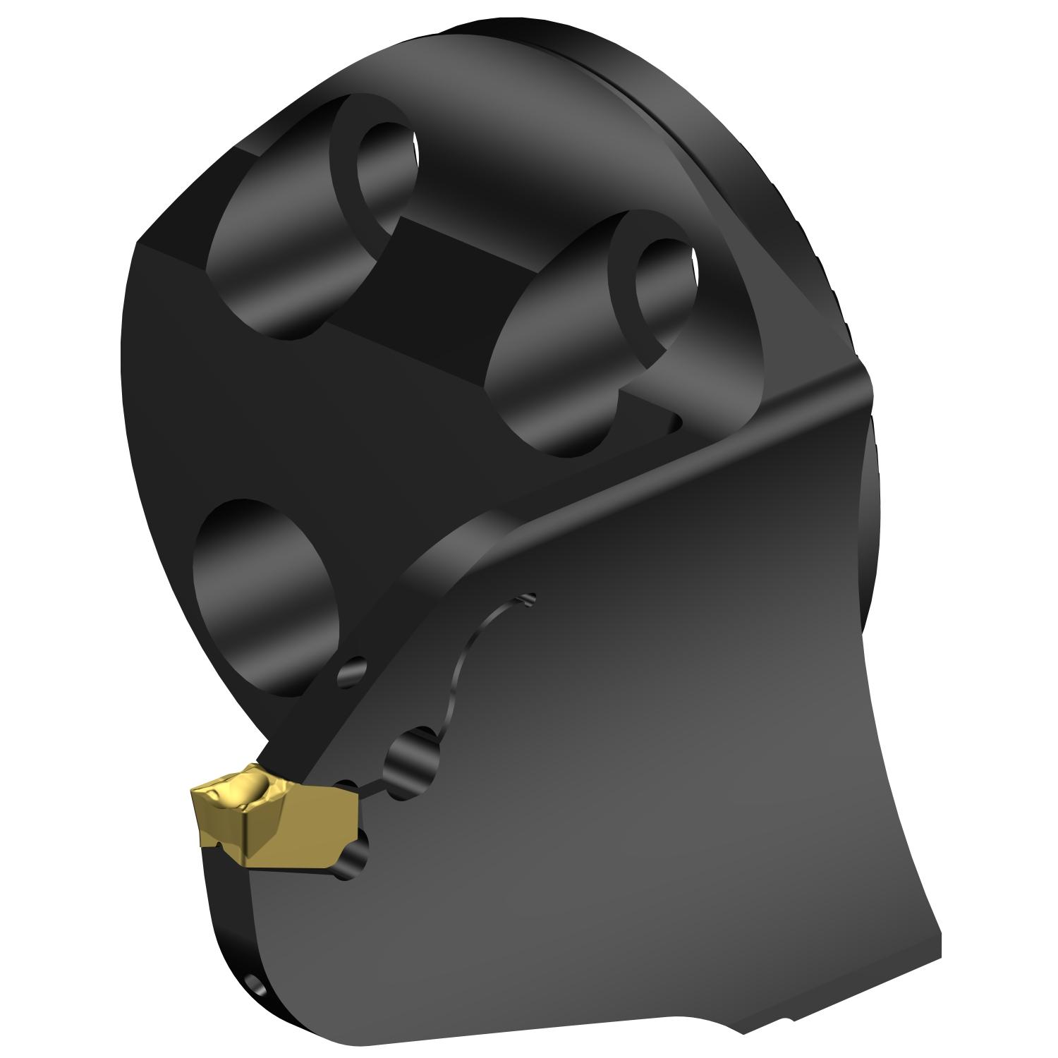 Sandvik Coromant 7192539 CoroCut® QF Modular Grooving Cutting Unit Head, 40 System, Right Hand Cutting, SL-QFT-RH Modular Head, QFT-H Insert, Insert Compatibility: QFT-H-0400-03-TF
