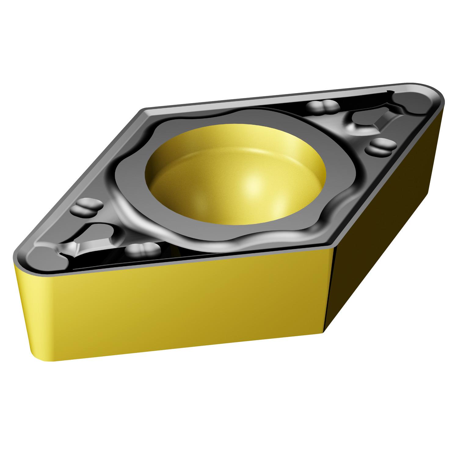 Sandvik Coromant 6868259 CoroTurn® 107 Turning Insert, ANSI Code: DCMT 3(2.5)2-KR 3225, DCMT Insert, Material Grade: K, 3(2.5)2 Insert, Diamond Shape, 11 Seat, Positive Rake, Neutral Cutting, For Use On Cast Iron, Carbide, Manufacturer's Grade: 3225