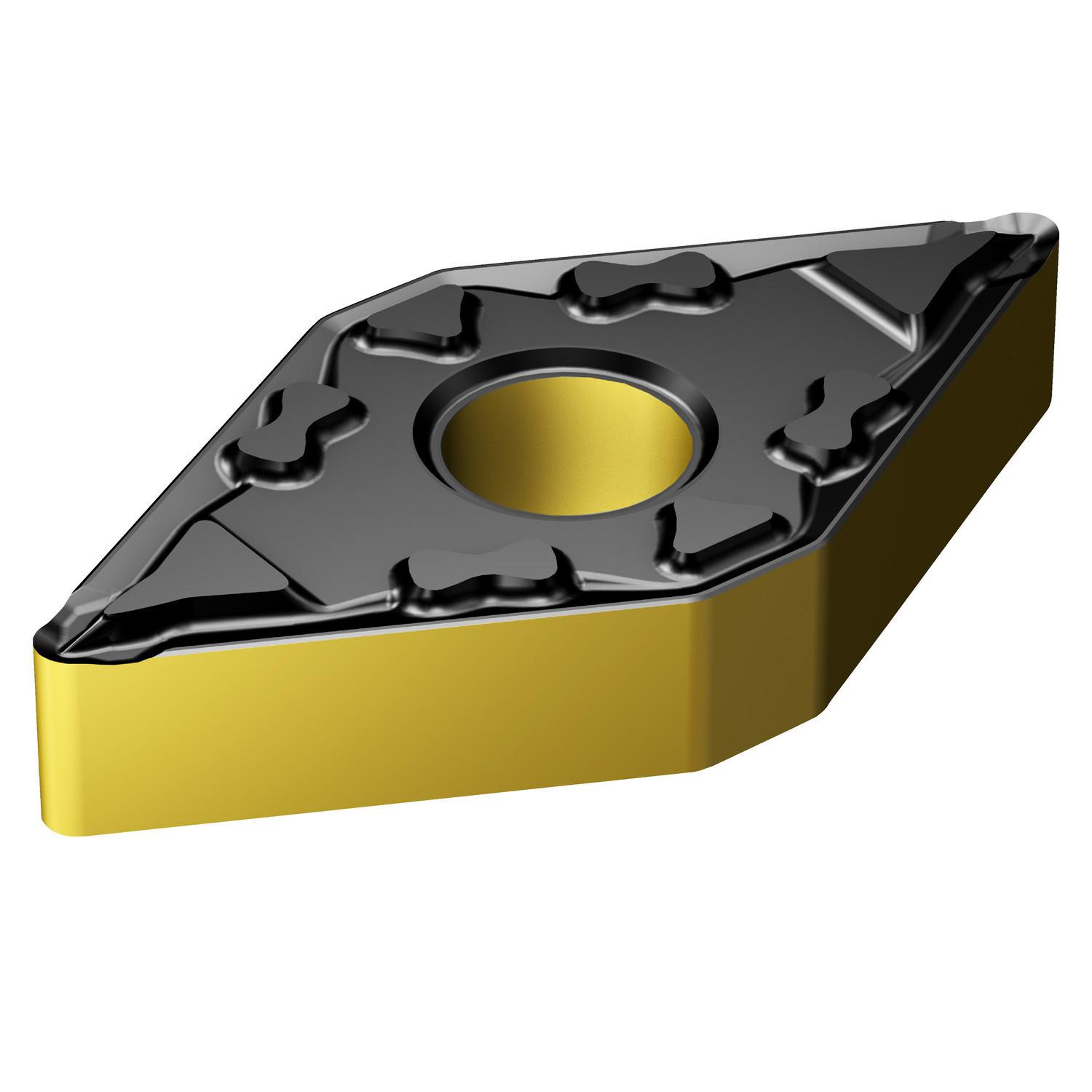 Sandvik Coromant 7231374 T-Max® P Turning Insert, ANSI Code: DNMG 331-MF 2220, DNMG Insert, Material Grade: M, 331 Insert, Rhombic Shape, 11 Seat, Negative Rake, Neutral Cutting, For Use On Stainless Steel, Carbide, Manufacturer's Grade: 2220