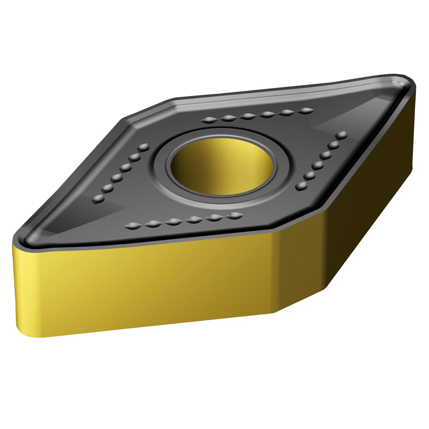 Sandvik Coromant 7231398 T-Max® P Turning Insert, ANSI Code: DNMM 442-MR 2220, DNMM Insert, Material Grade: M, 442 Insert, Rhombic Shape, 15 Seat, Negative Rake, Neutral Cutting, For Use On Stainless Steel, Carbide, Manufacturer's Grade: 2220