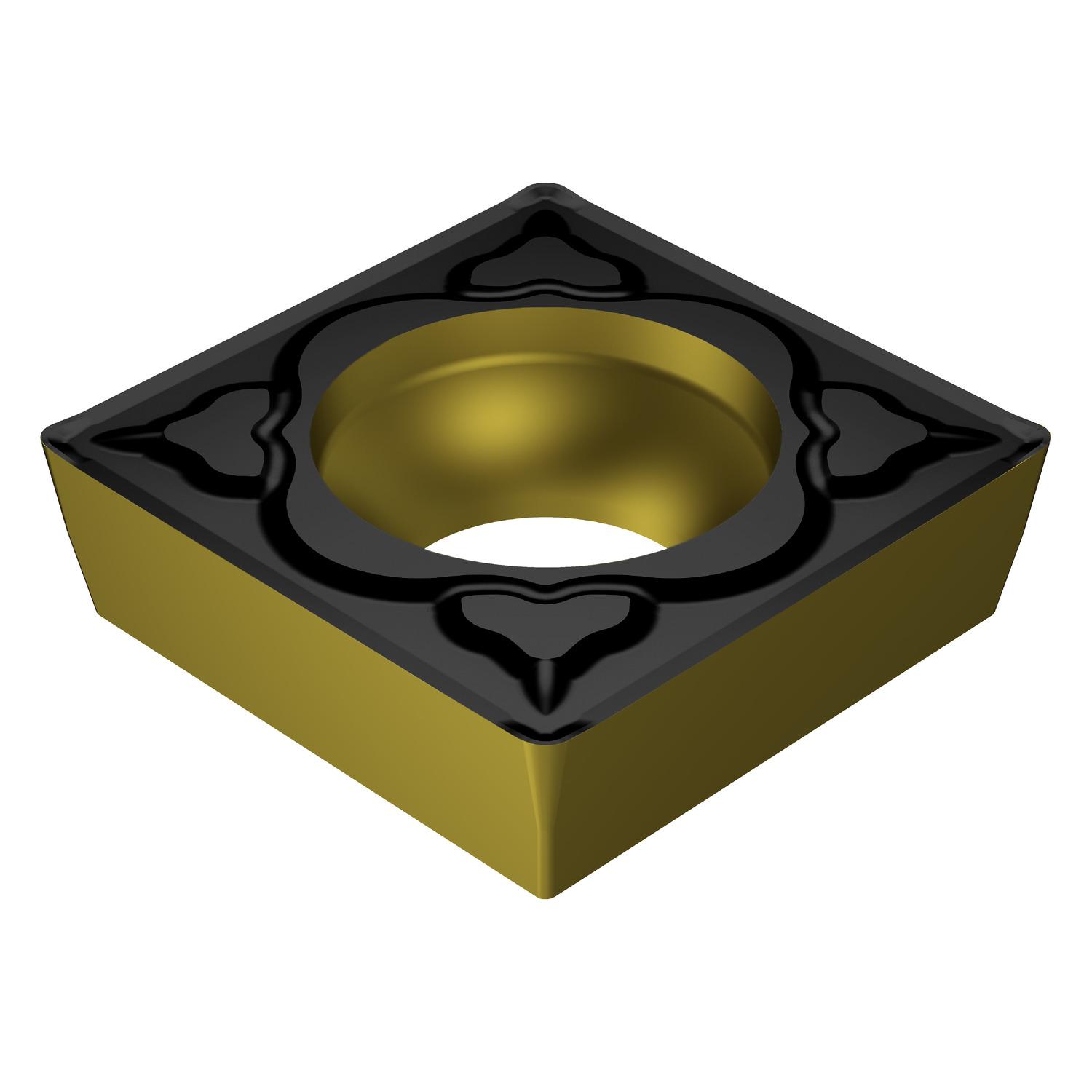 Sandvik Coromant 7231401 CoroTurn® 107 Turning Insert, ANSI Code: SCMT 3(2.5)1-MM 2220, SCMT Insert, Material Grade: M, 3(2.5)1 Insert, Squared Shape, 09 Seat, Positive Rake, Neutral Cutting, For Use On Stainless Steel, Carbide, Manufacturer's Grade: 2220