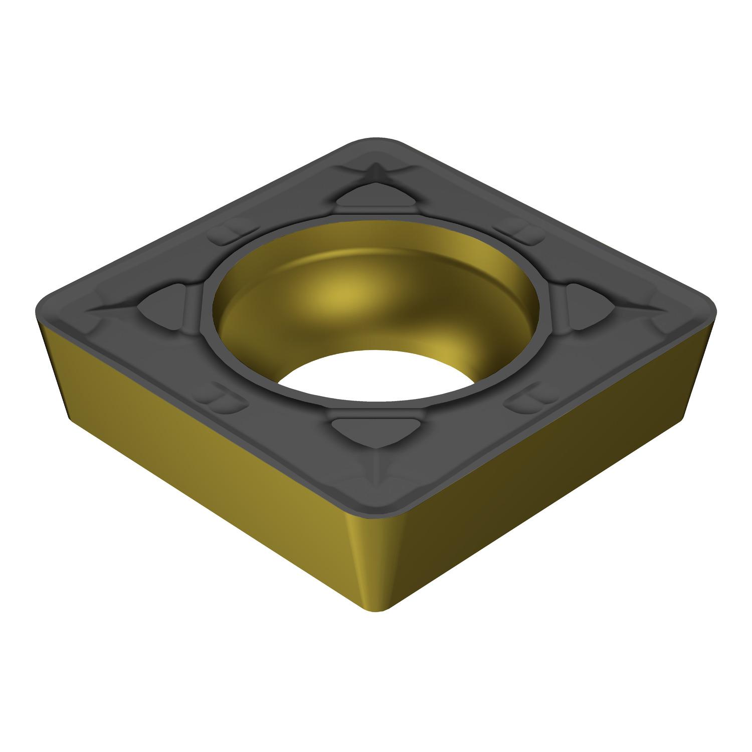 Sandvik Coromant 7231404 CoroTurn® 107 Turning Insert, ANSI Code: SCMT 3(2.5)2-MR 2220, SCMT Insert, Material Grade: M, 3(2.5)2 Insert, Squared Shape, 09 Seat, Positive Rake, Neutral Cutting, For Use On Stainless Steel, Carbide, Manufacturer's Grade: 2220