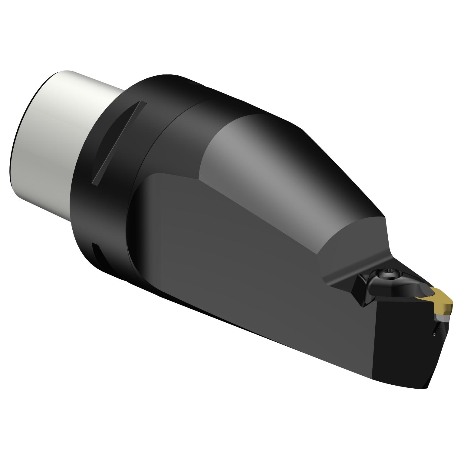 Sandvik Coromant 7393093 CoroTurn® Prime Cutting Unit Head With Through Coolant, C8 System, 160 mm L Head/Projection, Left Hand Cutting, Insert Compatibility: CP-B1108, External