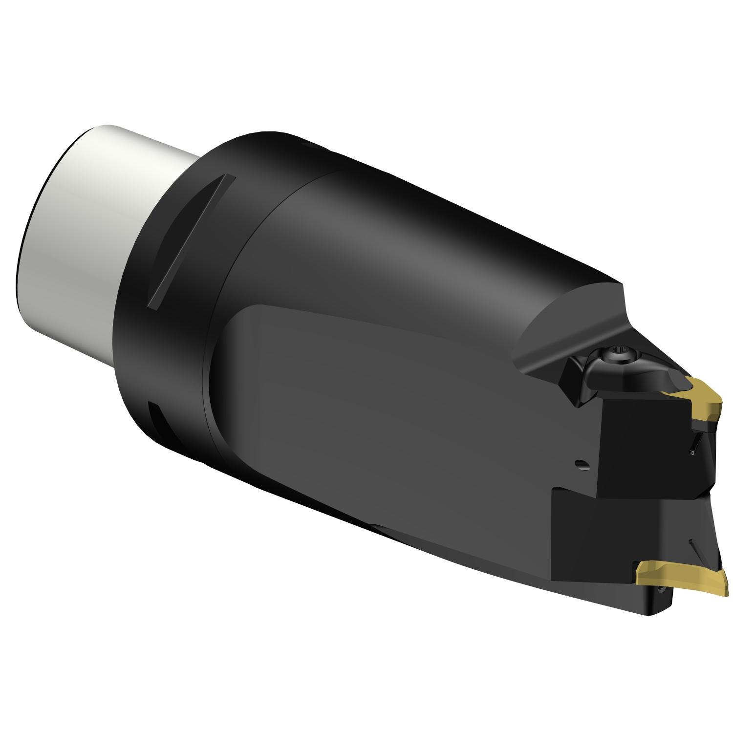 Sandvik Coromant 7393098 CoroTurn® Prime Cutting Unit Head With Through Coolant, C8 System, 160 mm L Head/Projection, Left Hand Cutting, Insert Compatibility: CP-A1108, CP-B1108, External