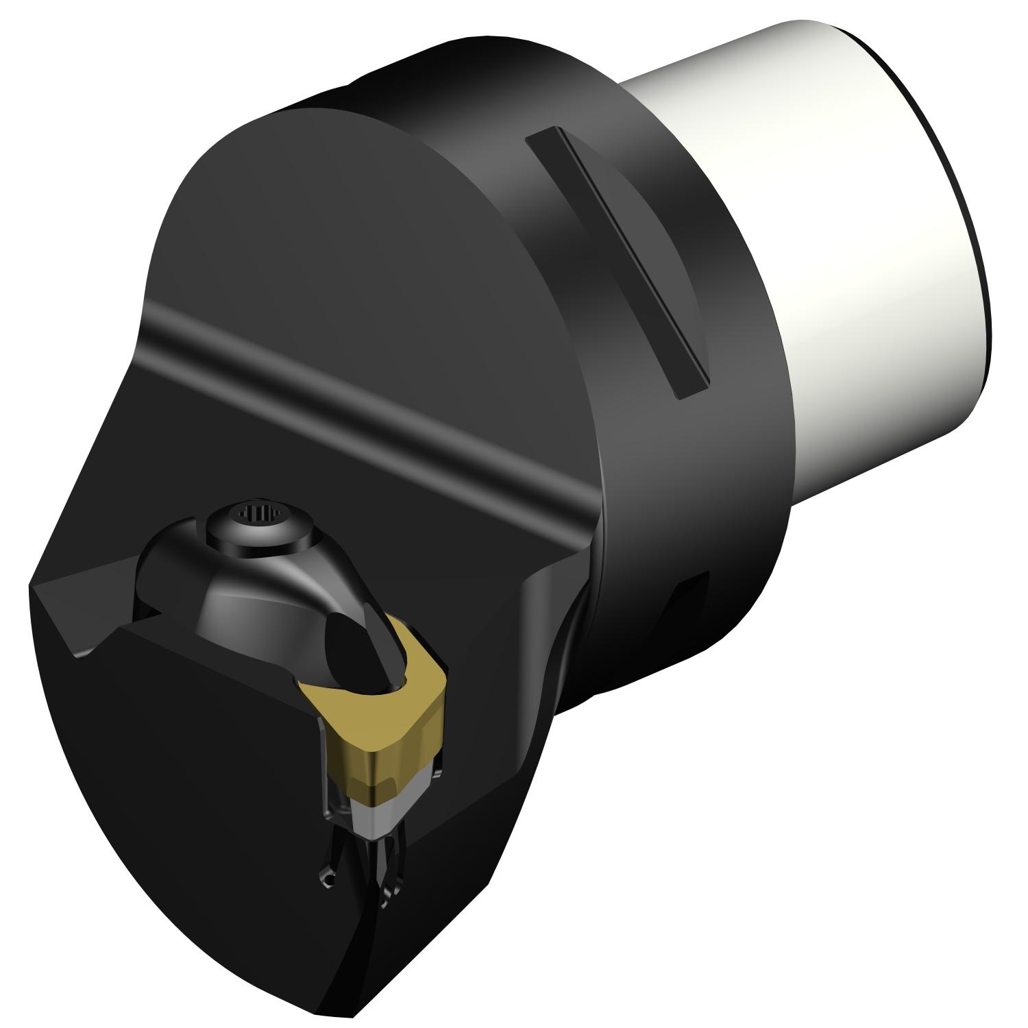 Sandvik Coromant 7393099 CoroTurn® Prime Cutting Unit Head With Through Coolant, C5 System, 60 mm L Head/Projection, Right Hand Cutting, Insert Compatibility: CP-B1108, External