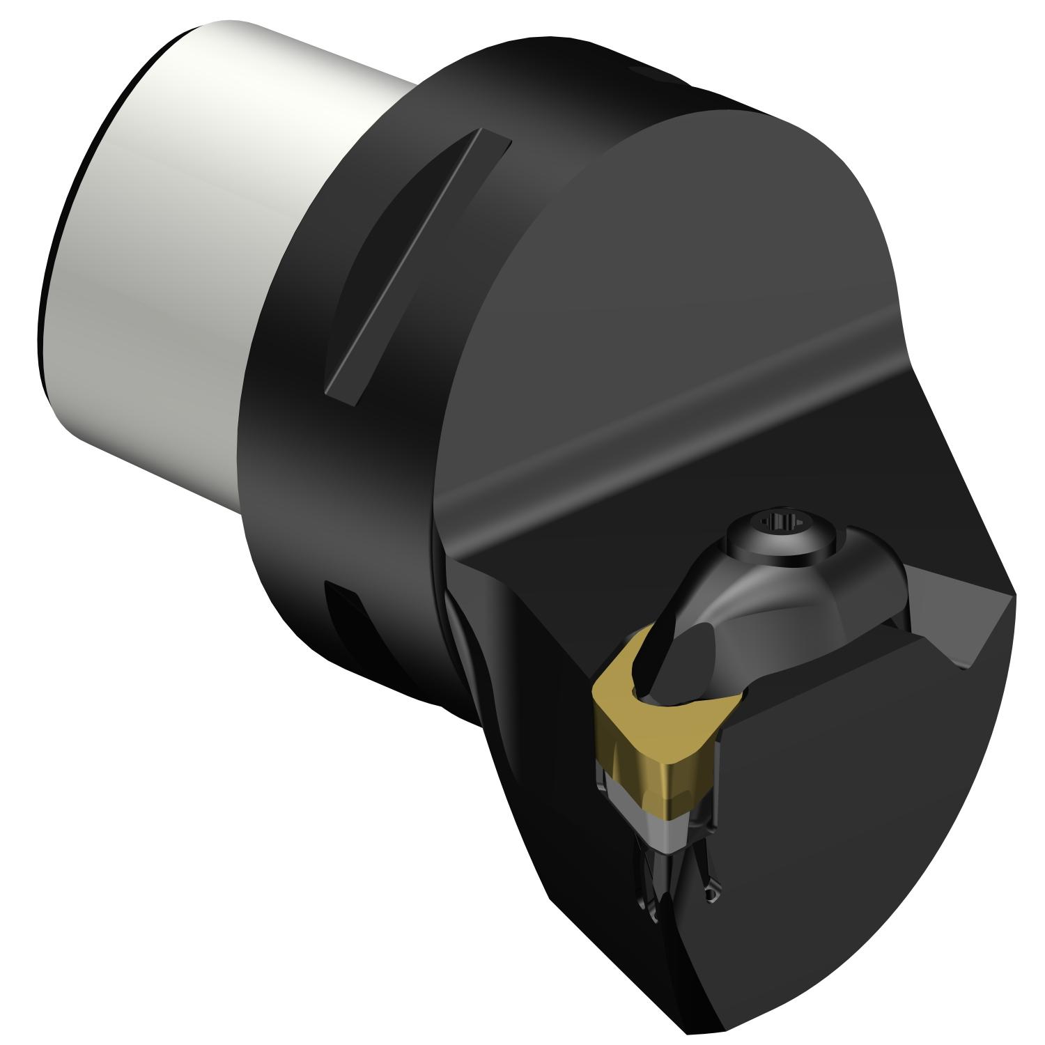 Sandvik Coromant 7393100 CoroTurn® Prime Cutting Unit Head With Through Coolant, C5 System, 60 mm L Head/Projection, Left Hand Cutting, Insert Compatibility: CP-B1108, External